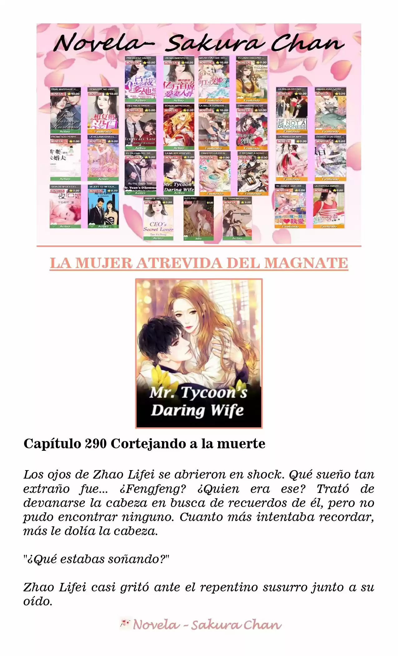 La Mujer Atrevida Del Magnate (Novela) - Capítulo 290 - Página 1 - LectorTMOo