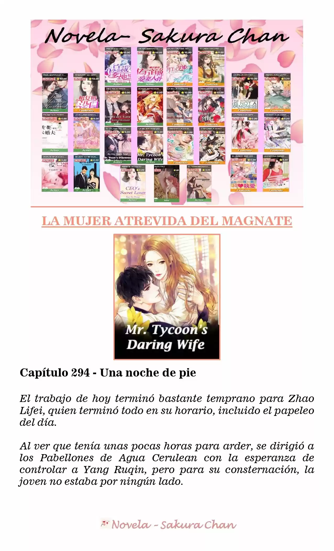 La Mujer Atrevida Del Magnate (Novela) - Capítulo 294 - Página 1 - LectorTMOo