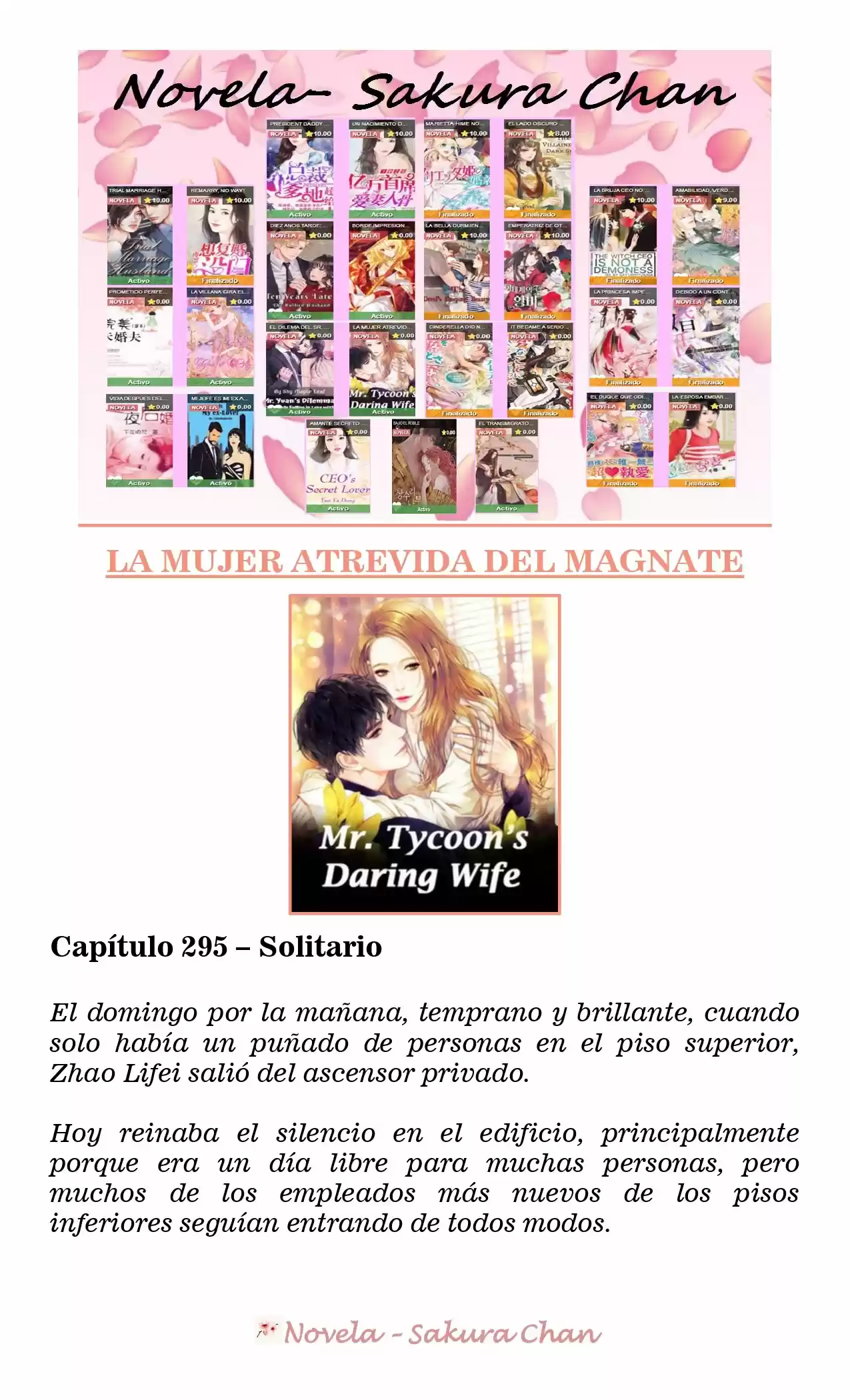 La Mujer Atrevida Del Magnate (Novela) - Capítulo 295 - Página 1 - LectorTMOo