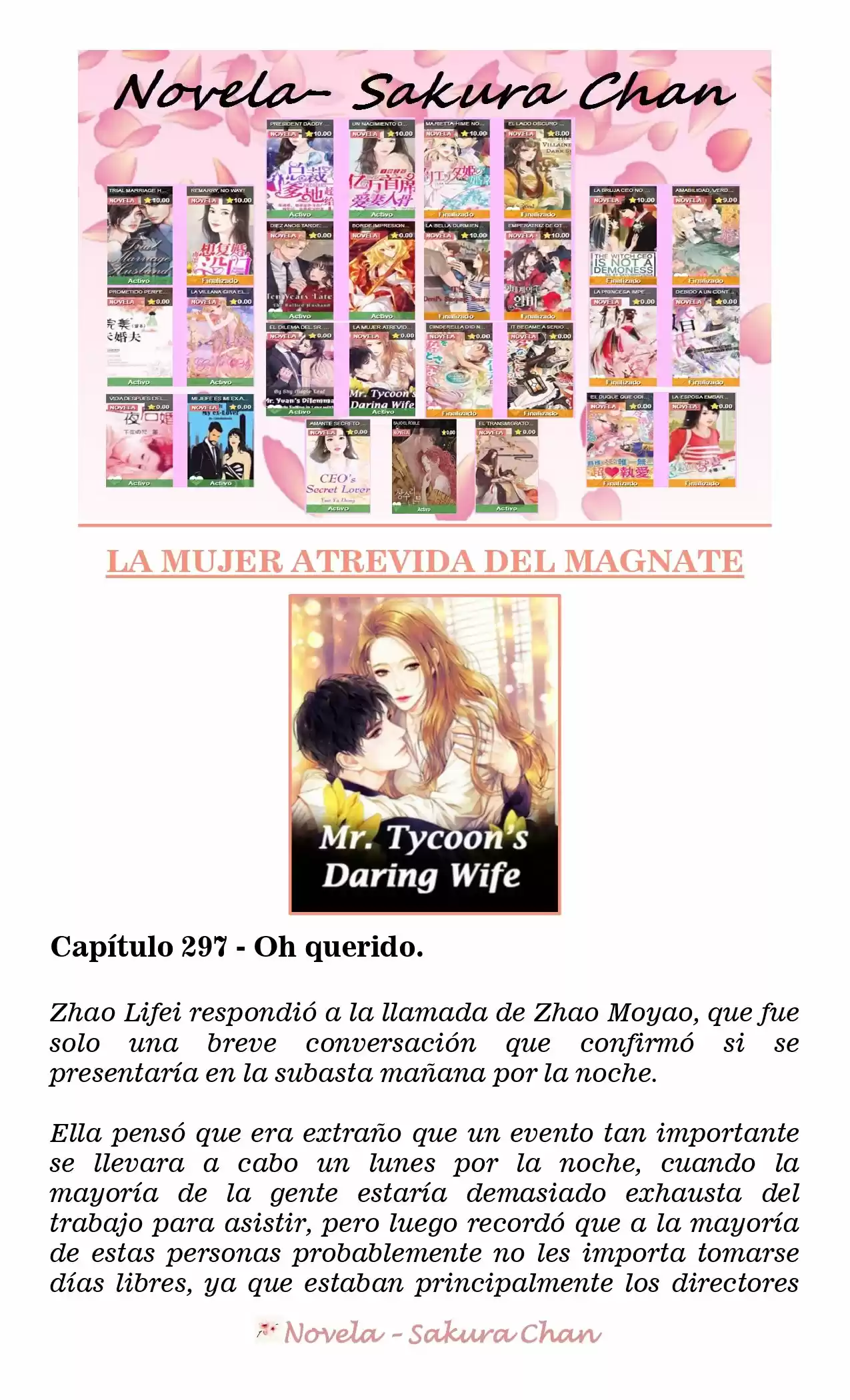 La Mujer Atrevida Del Magnate (Novela) - Capítulo 297 - Página 1 - LectorTMOo