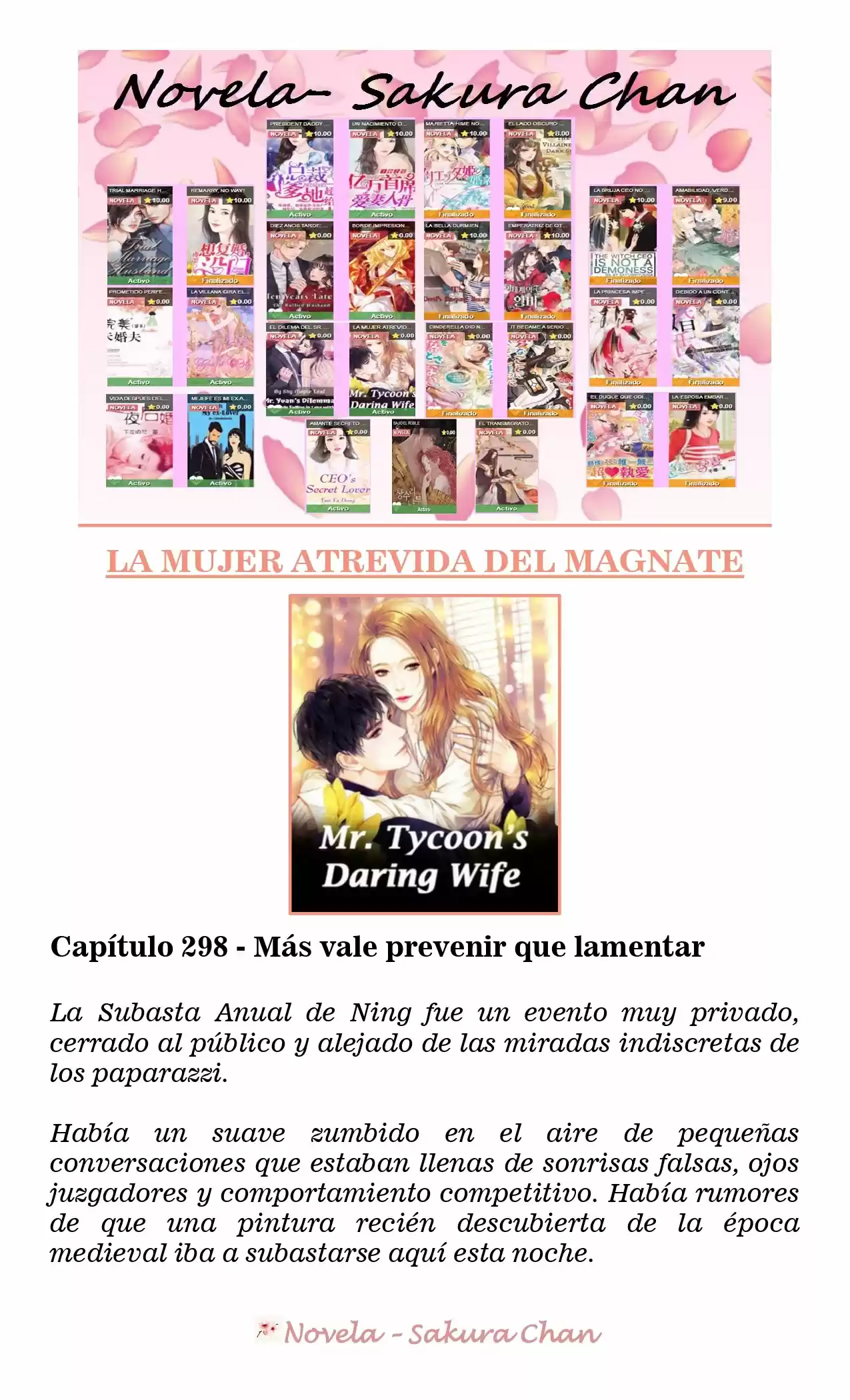 La Mujer Atrevida Del Magnate (Novela) - Capítulo 298 - Página 1 - LectorTMOo