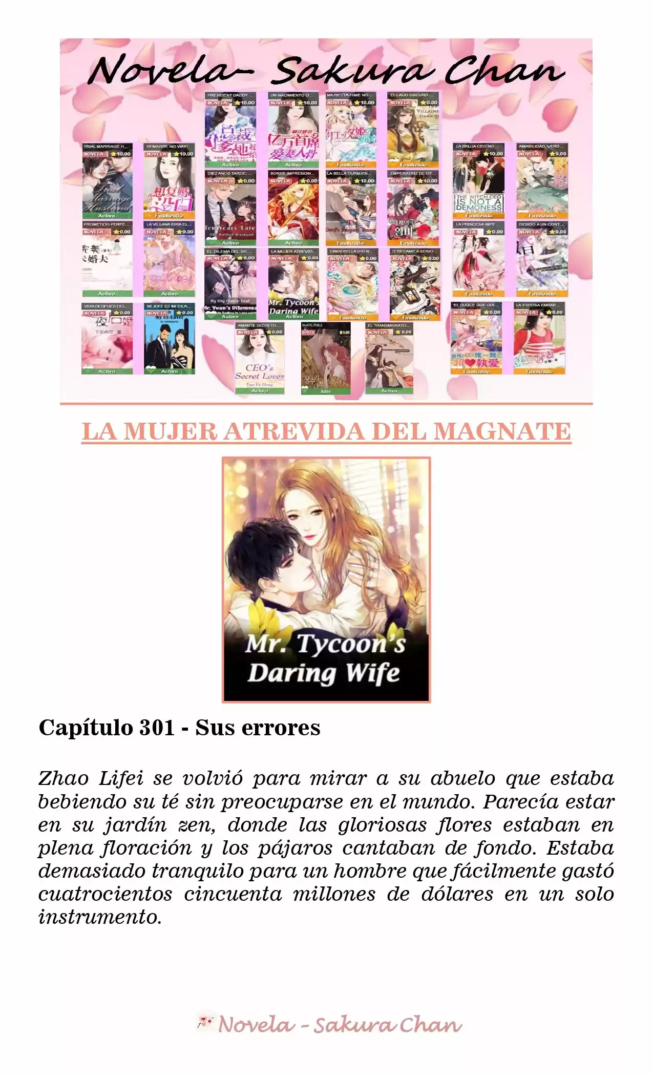 La Mujer Atrevida Del Magnate (Novela) - Capítulo 301 - Página 1 - LectorTMOo