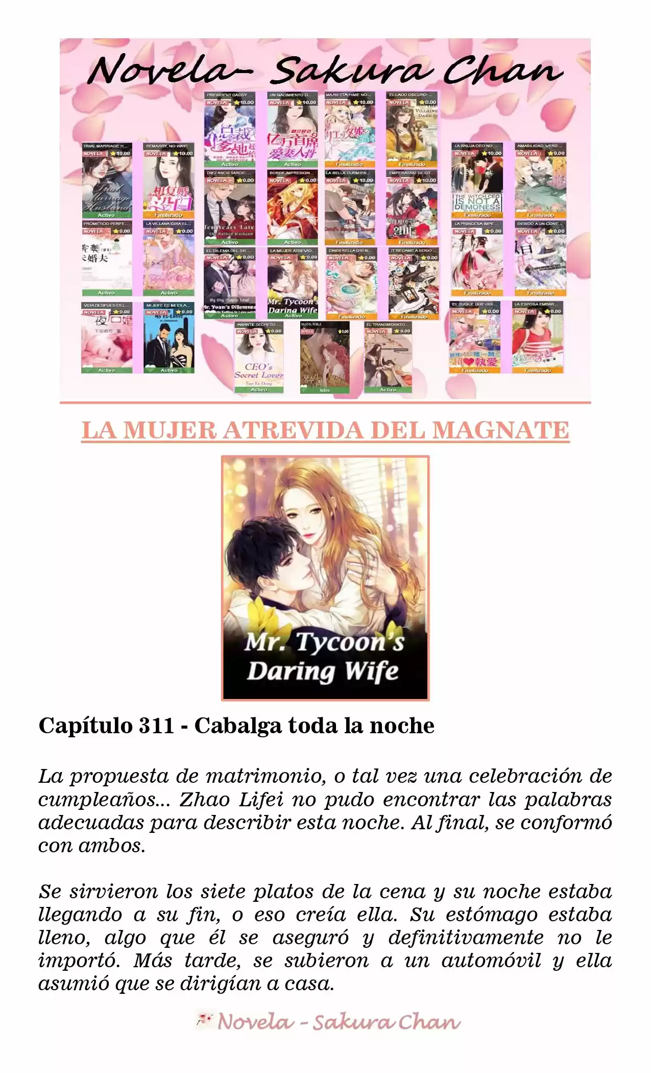 La Mujer Atrevida Del Magnate (Novela) - Capítulo 311 - Página 1 - LectorTMOo