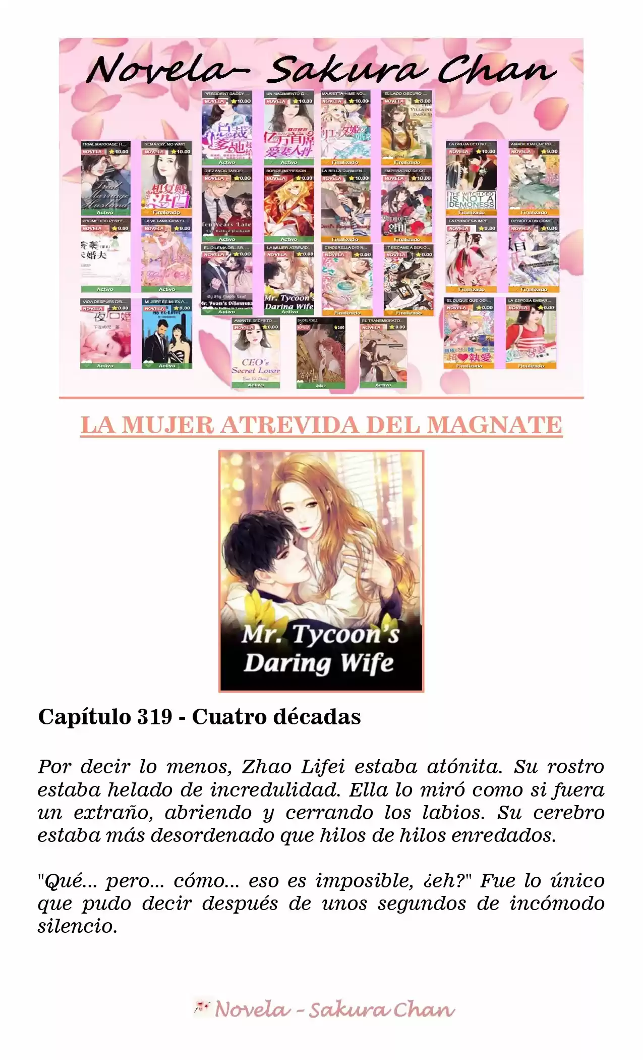La Mujer Atrevida Del Magnate (Novela) - Capítulo 319 - Página 1 - LectorTMOo