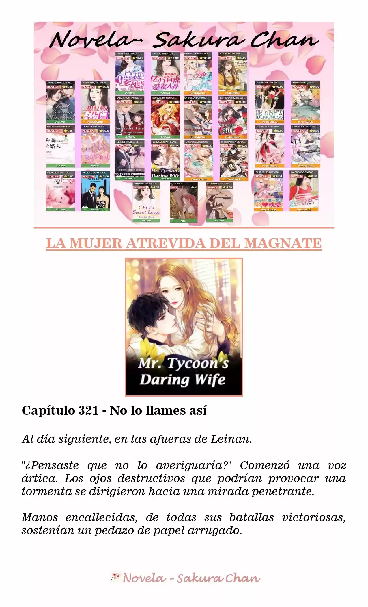 La Mujer Atrevida Del Magnate (Novela) - Capítulo 321 - Página 1 - LectorTMOo