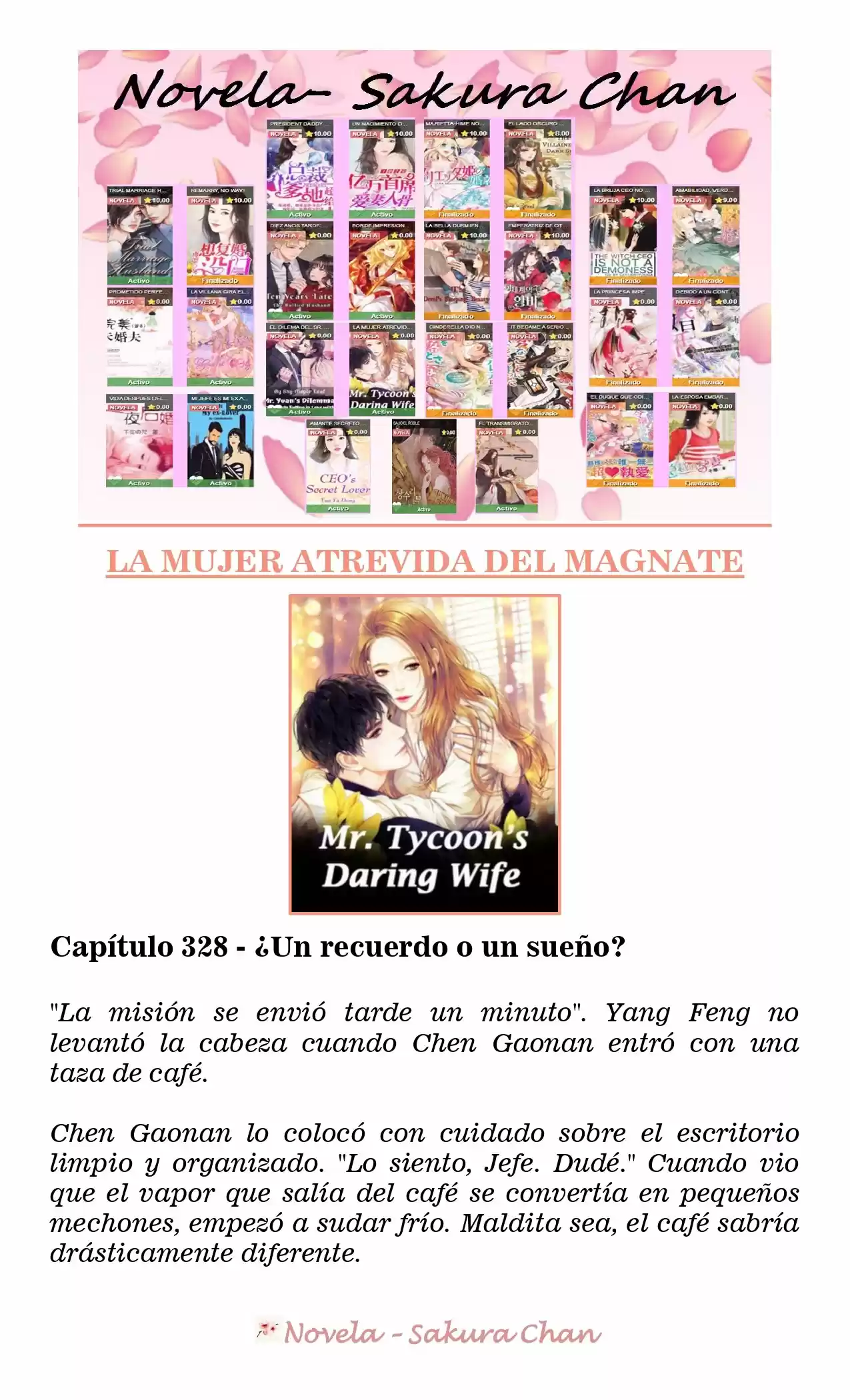 La Mujer Atrevida Del Magnate (Novela) - Capítulo 328 - Página 1 - LectorTMOo