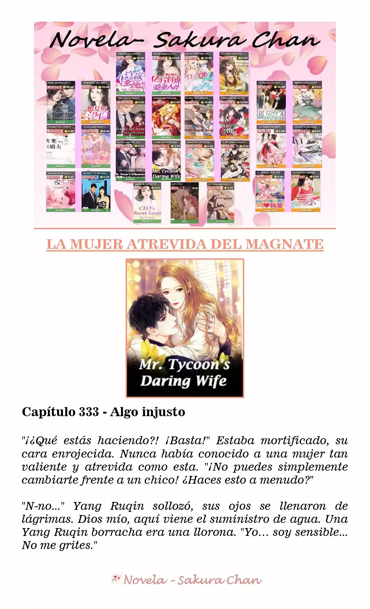 La Mujer Atrevida Del Magnate (Novela) - Capítulo 333 - Página 1 - LectorTMOo