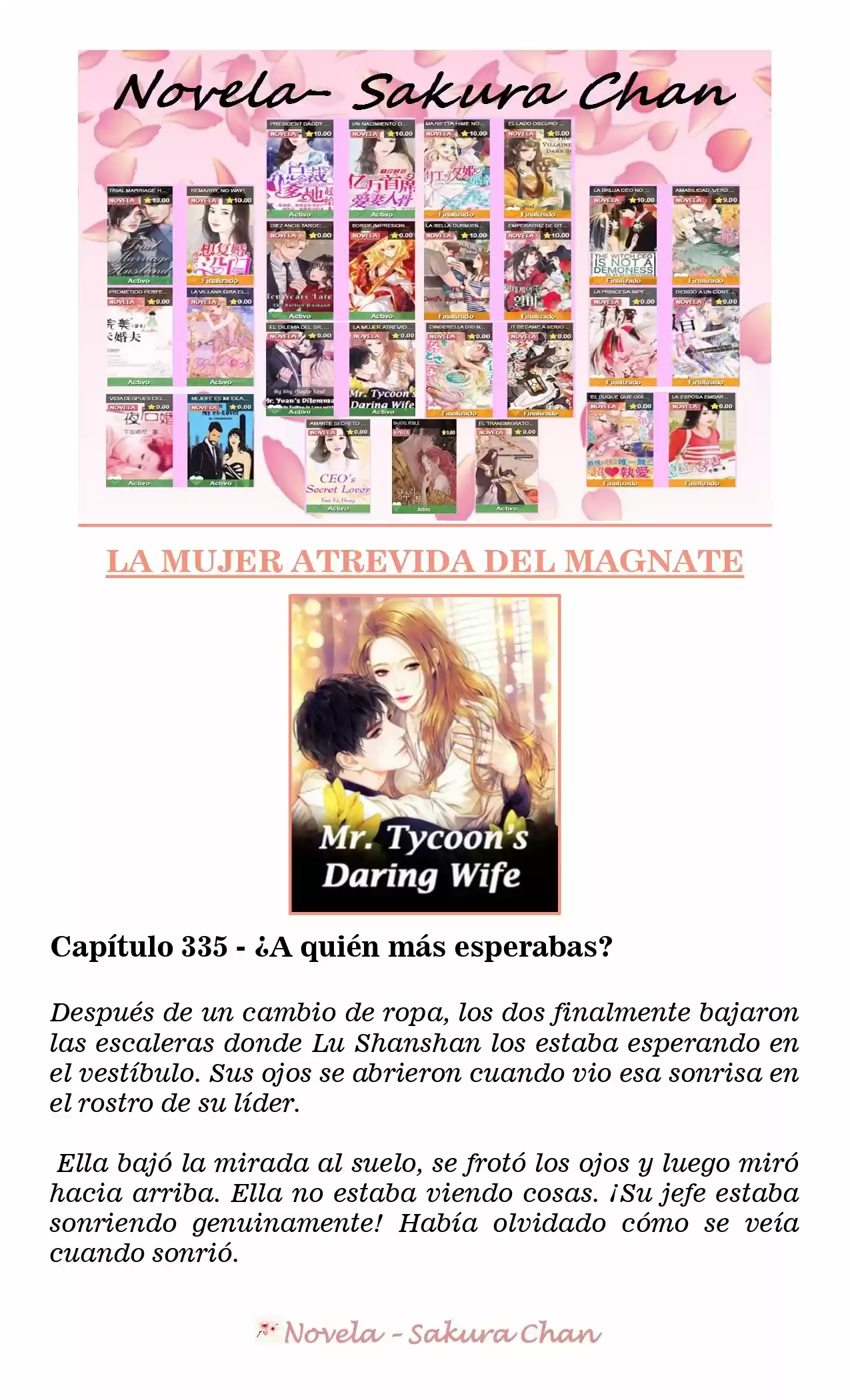 La Mujer Atrevida Del Magnate (Novela) - Capítulo 335 - Página 1 - LectorTMOo