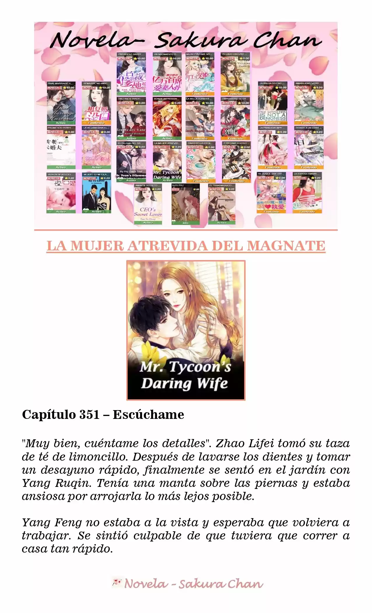 La Mujer Atrevida Del Magnate (Novela) - Capítulo 351 - Página 1 - LectorTMOo