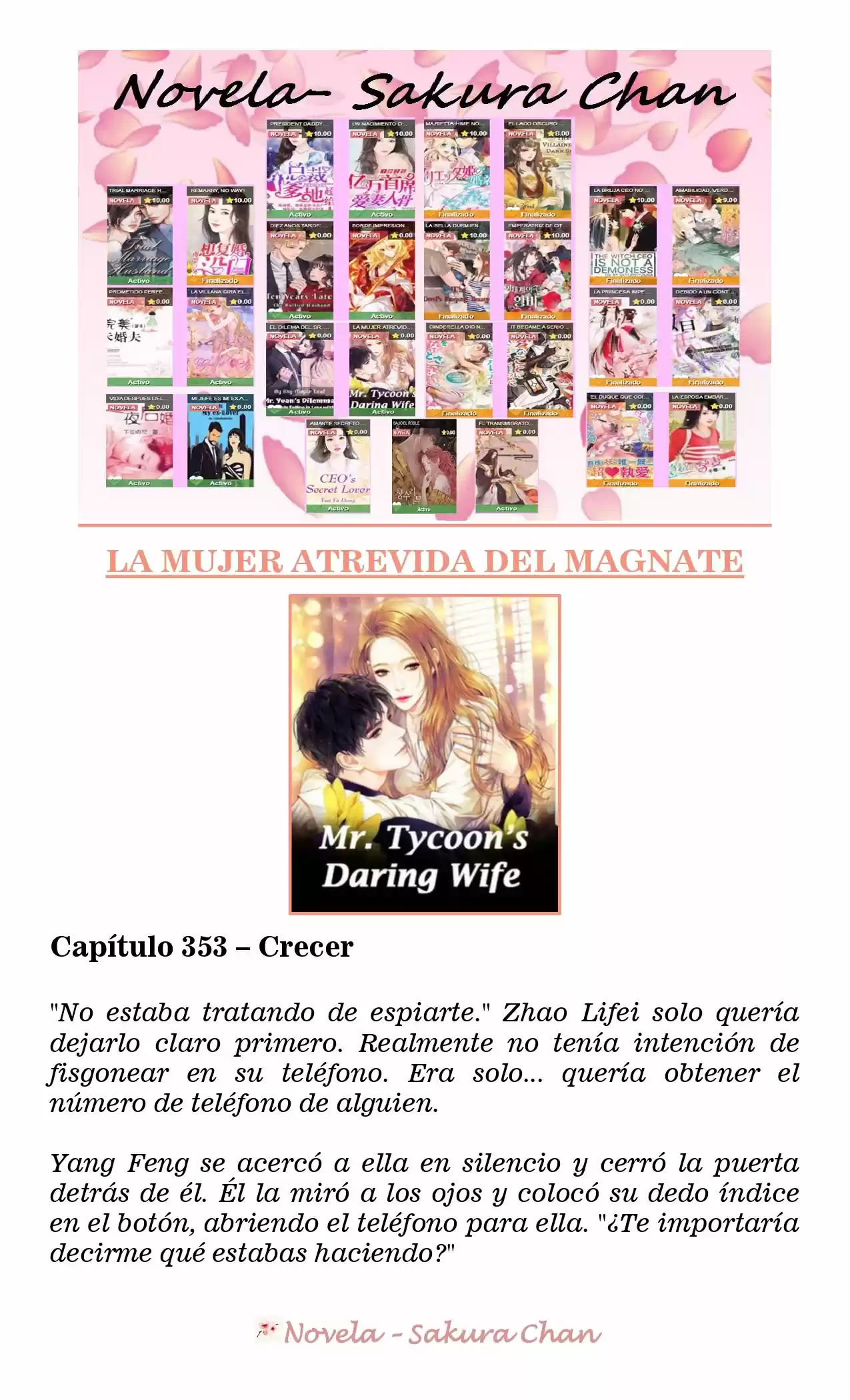 La Mujer Atrevida Del Magnate (Novela) - Capítulo 353 - Página 1 - LectorTMOo