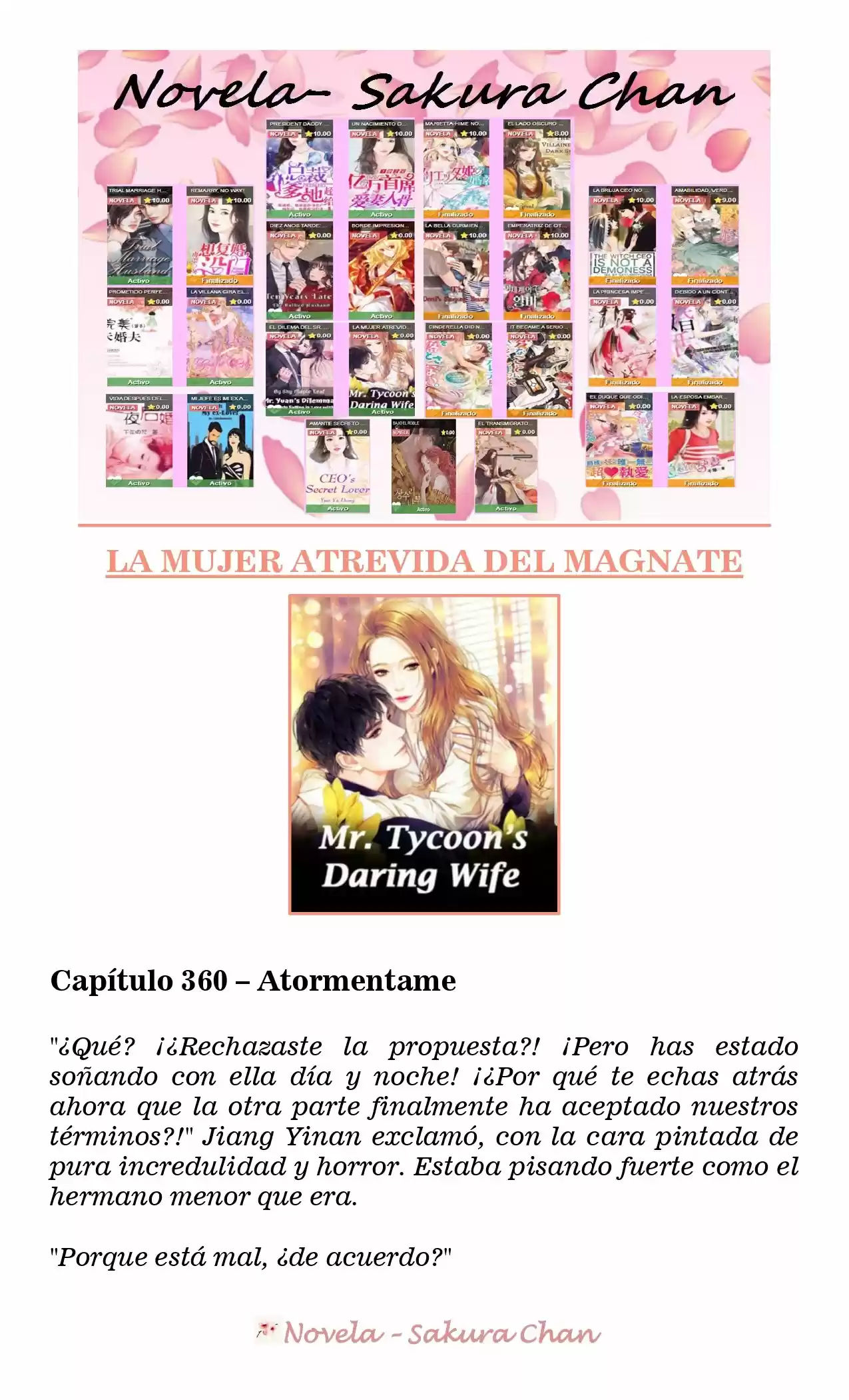 La Mujer Atrevida Del Magnate (Novela) - Capítulo 360 - Página 1 - LectorTMOo