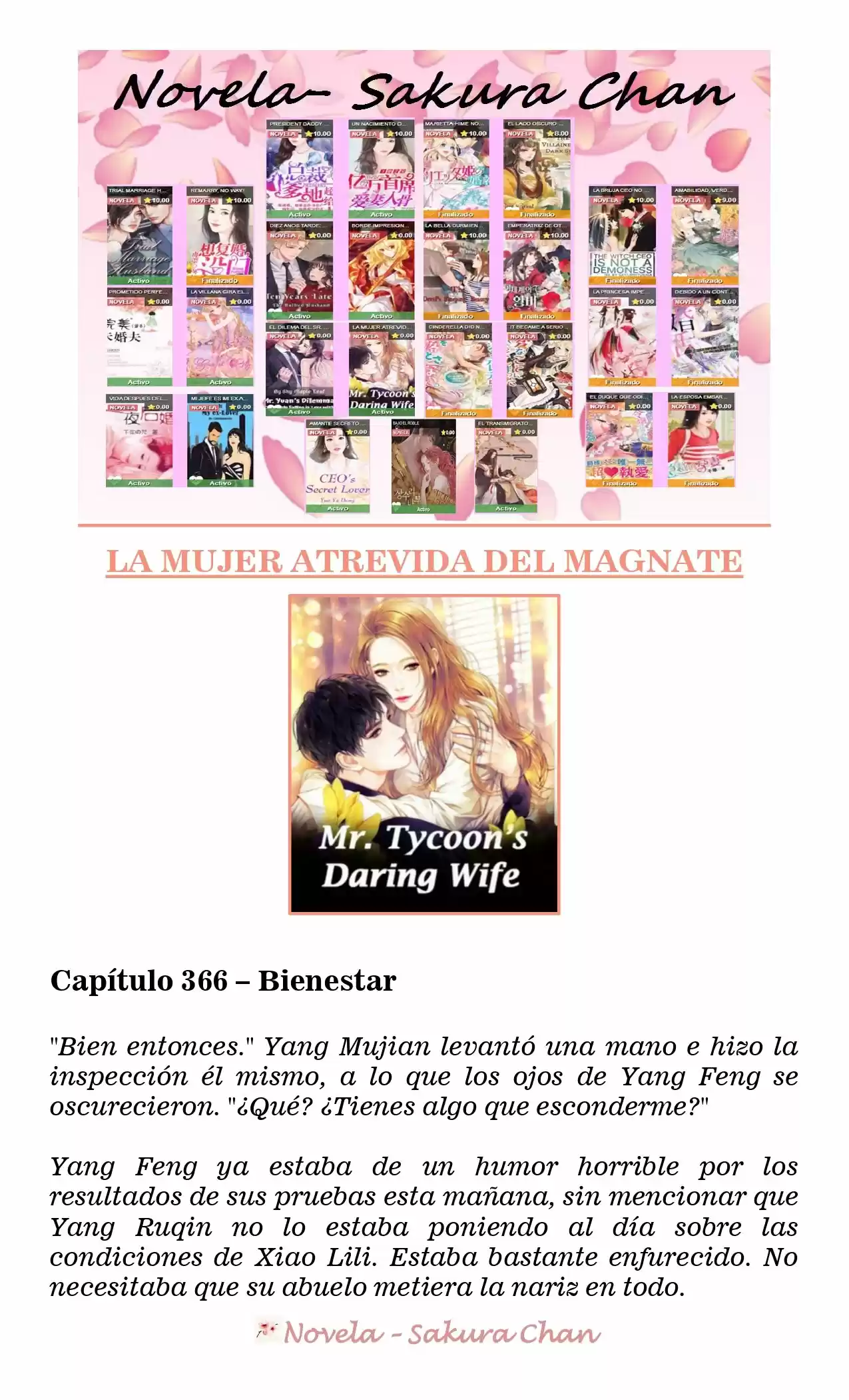 La Mujer Atrevida Del Magnate (Novela) - Capítulo 366 - Página 1 - LectorTMOo