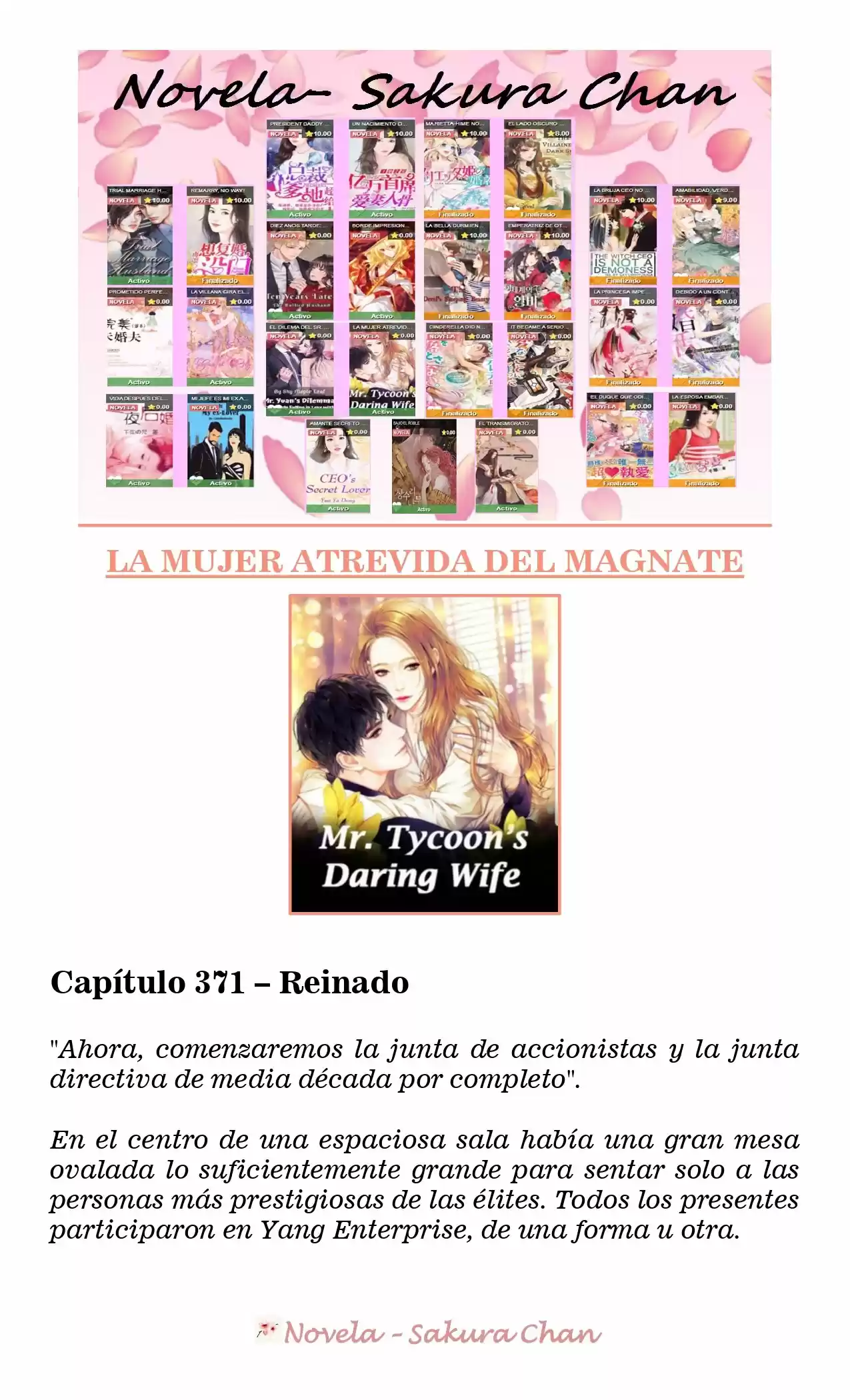 La Mujer Atrevida Del Magnate (Novela) - Capítulo 371 - Página 1 - LectorTMOo