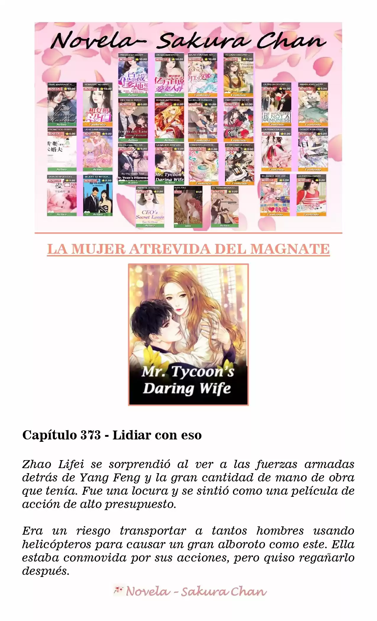 La Mujer Atrevida Del Magnate (Novela) - Capítulo 373 - Página 1 - LectorTMOo