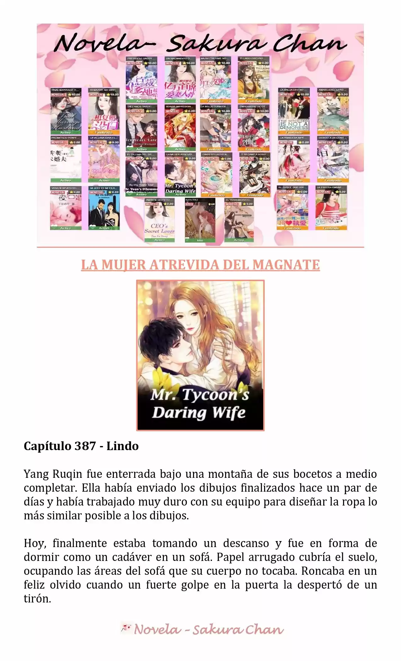 La Mujer Atrevida Del Magnate (Novela) - Capítulo 387 - Página 1 - LectorTMOo