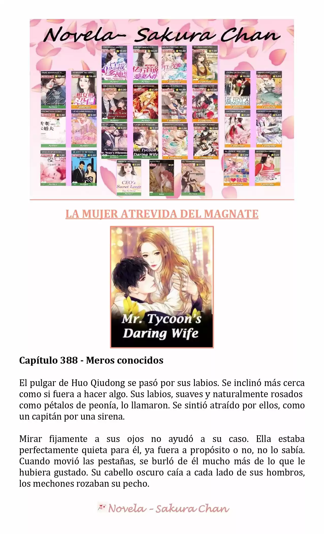 La Mujer Atrevida Del Magnate (Novela) - Capítulo 388 - Página 1 - LectorTMOo