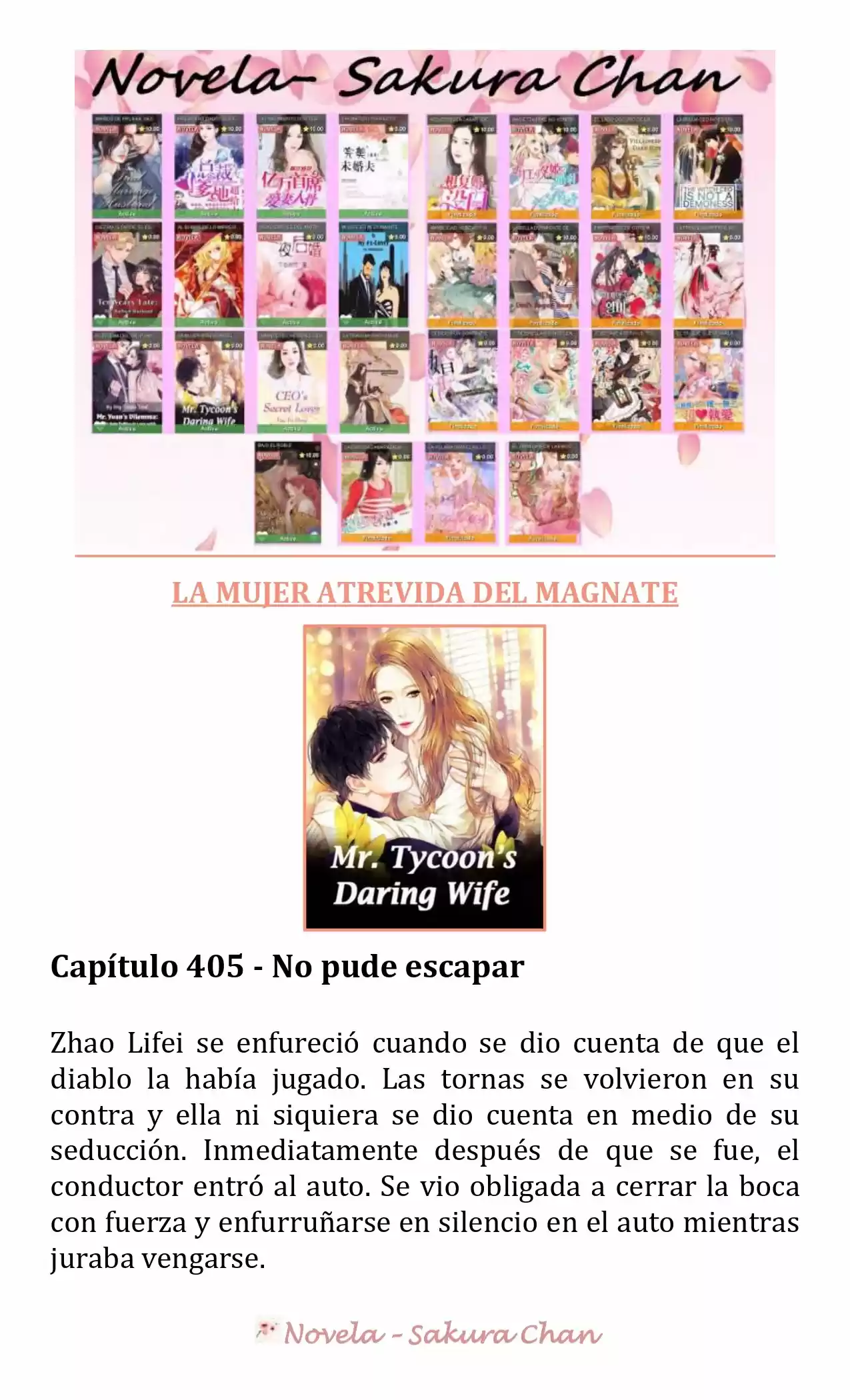 La Mujer Atrevida Del Magnate (Novela) - Capítulo 405 - Página 1 - LectorTMOo