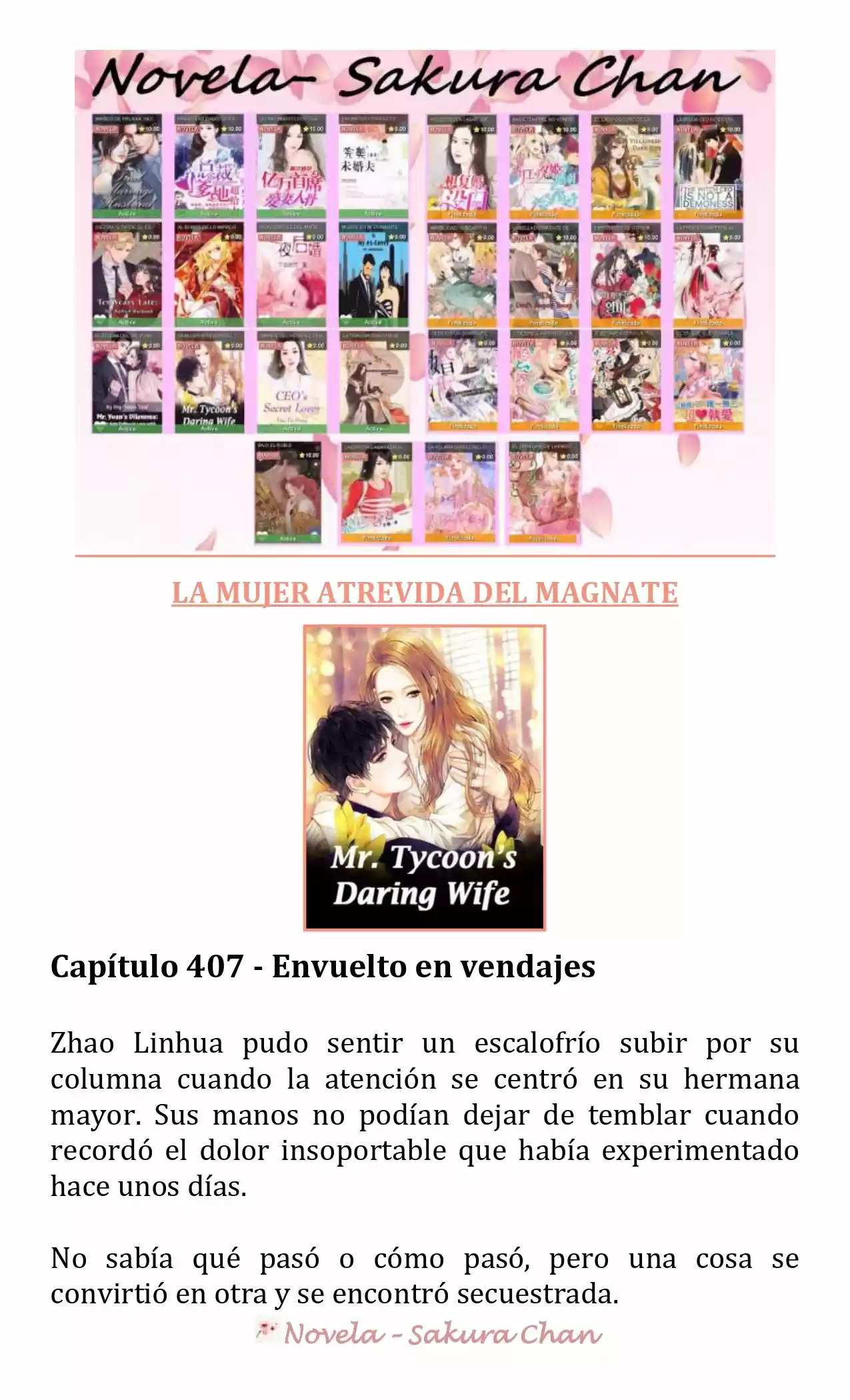 La Mujer Atrevida Del Magnate (Novela) - Capítulo 407 - Página 1 - LectorTMOo