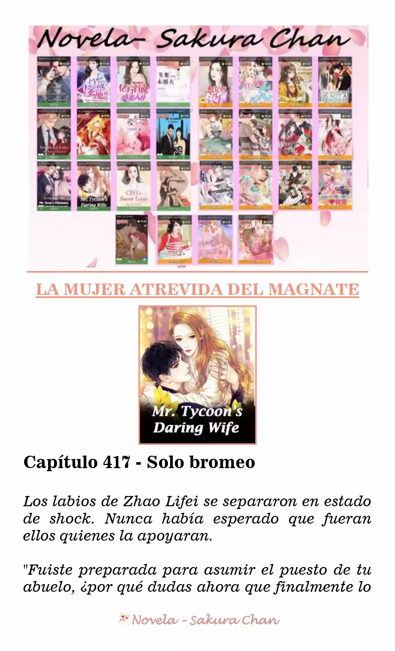 La Mujer Atrevida Del Magnate (Novela) - Capítulo 417 - Página 1 - LectorTMOo