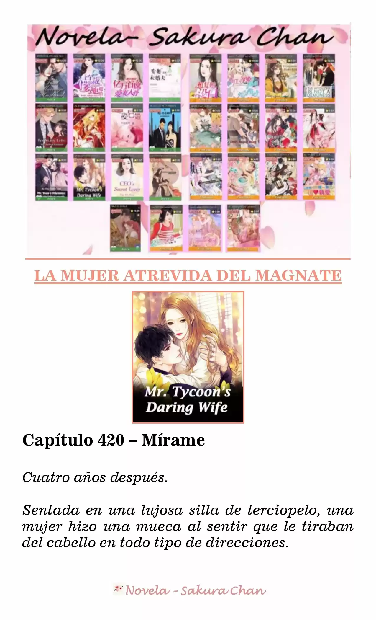La Mujer Atrevida Del Magnate (Novela) - Capítulo 420 - Página 1 - LectorTMOo