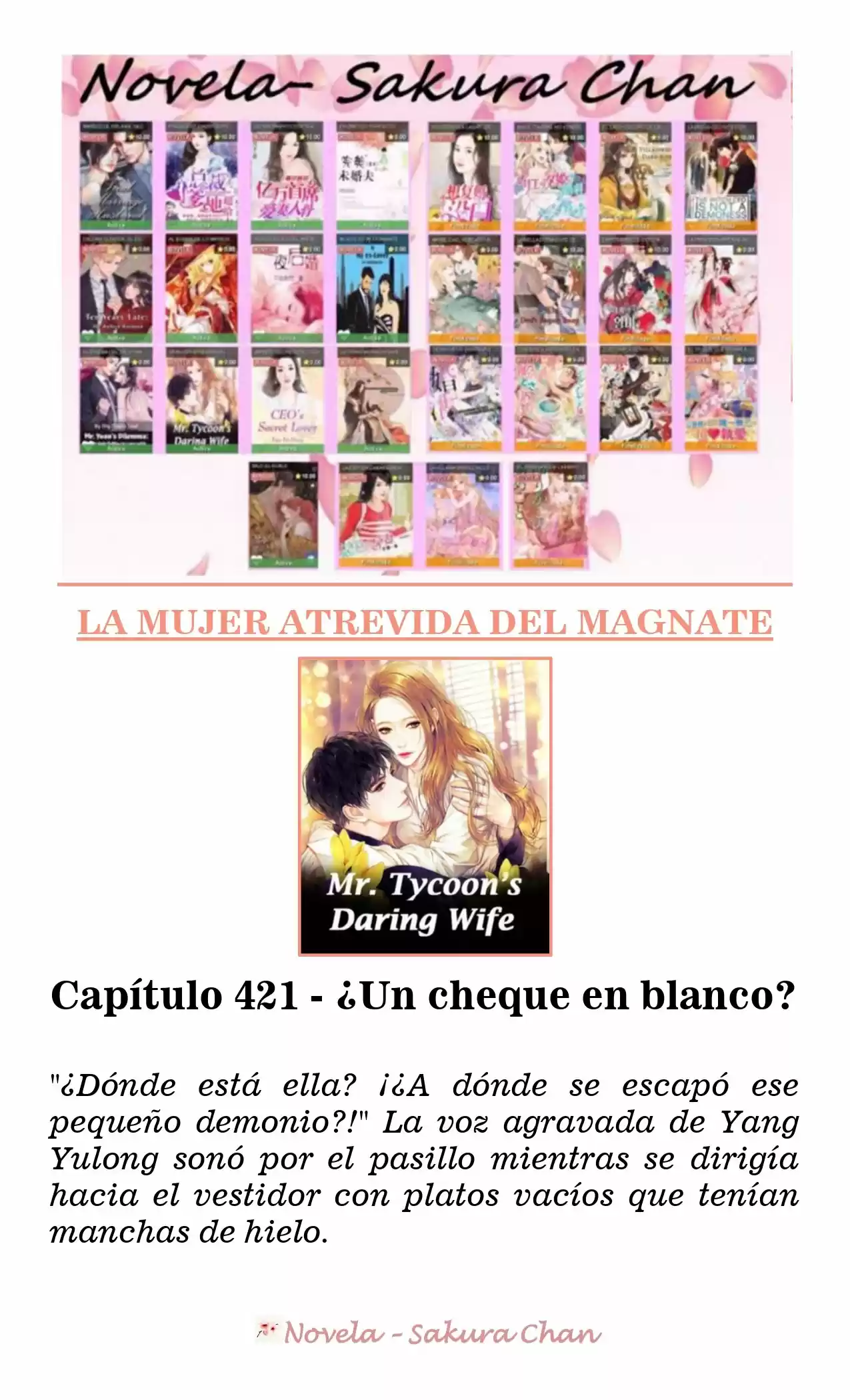 La Mujer Atrevida Del Magnate (Novela) - Capítulo 421 - Página 1 - LectorTMOo