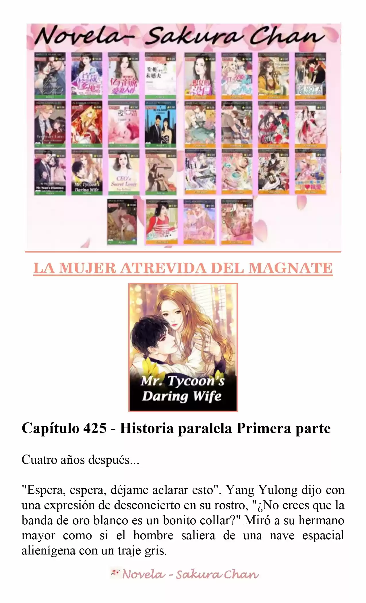 La Mujer Atrevida Del Magnate (Novela) - Capítulo 425 - Página 1 - LectorTMOo