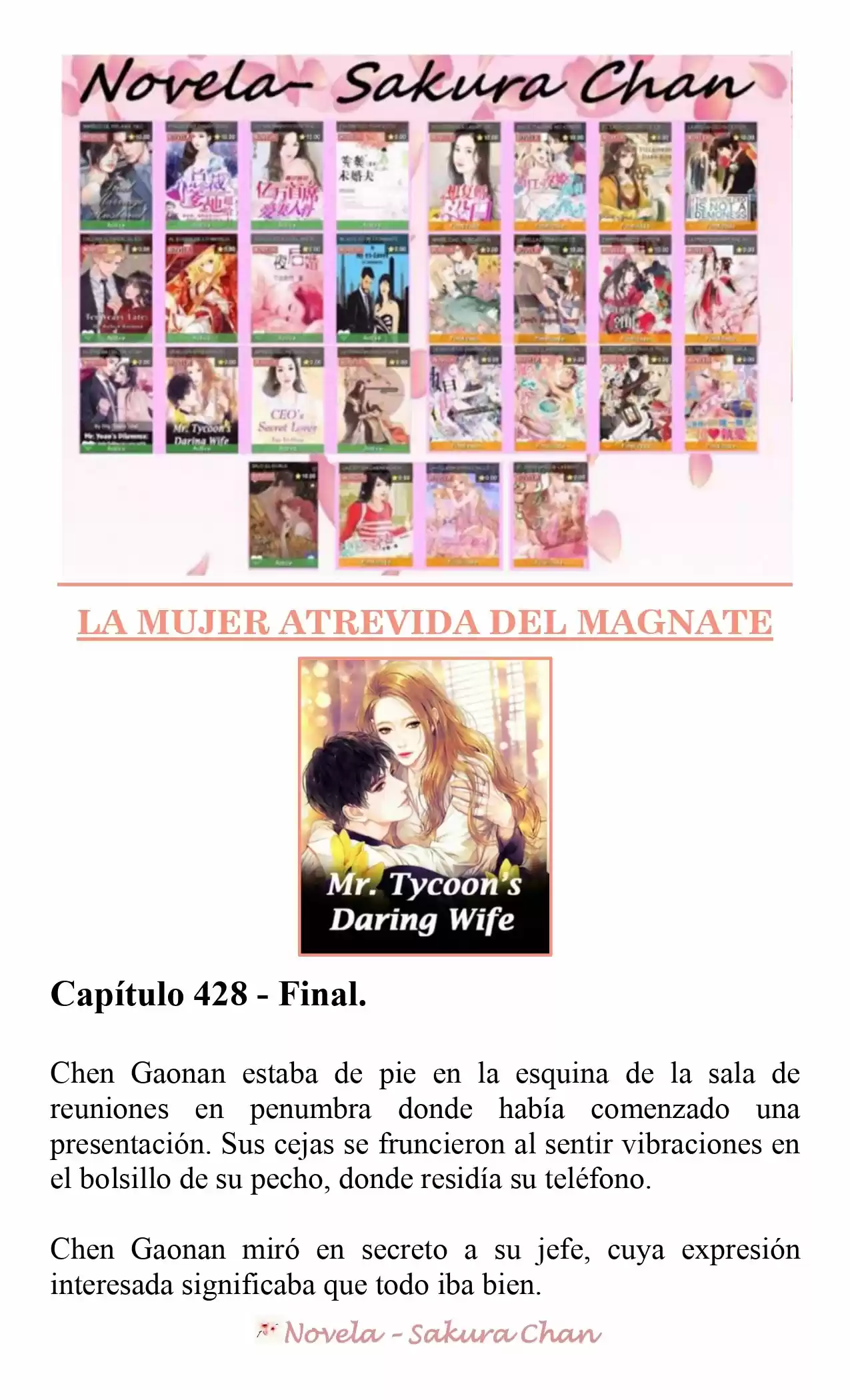 La Mujer Atrevida Del Magnate (Novela) - Capítulo 428 - Página 1 - LectorTMOo