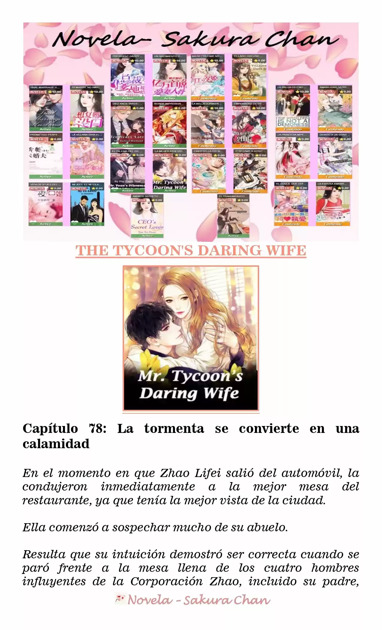 La Mujer Atrevida Del Magnate (Novela) - Capítulo 78 - Página 1 - LectorTMOo
