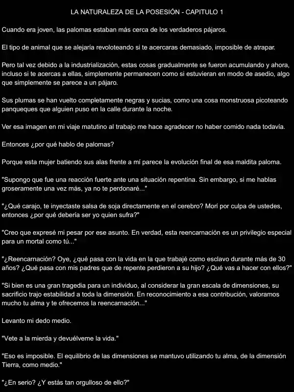 La Naturaleza De La Posesión (Novela) - Capítulo 1 - Página 2 - LectorTMOo