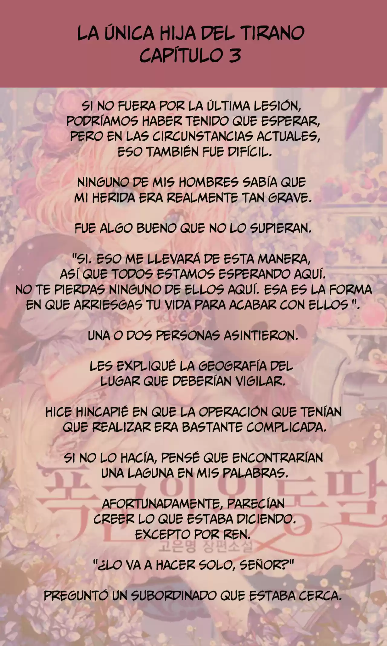 La única Hija Del Tirano (Novela) - Capítulo 3 - Página 2 - LectorTMOo