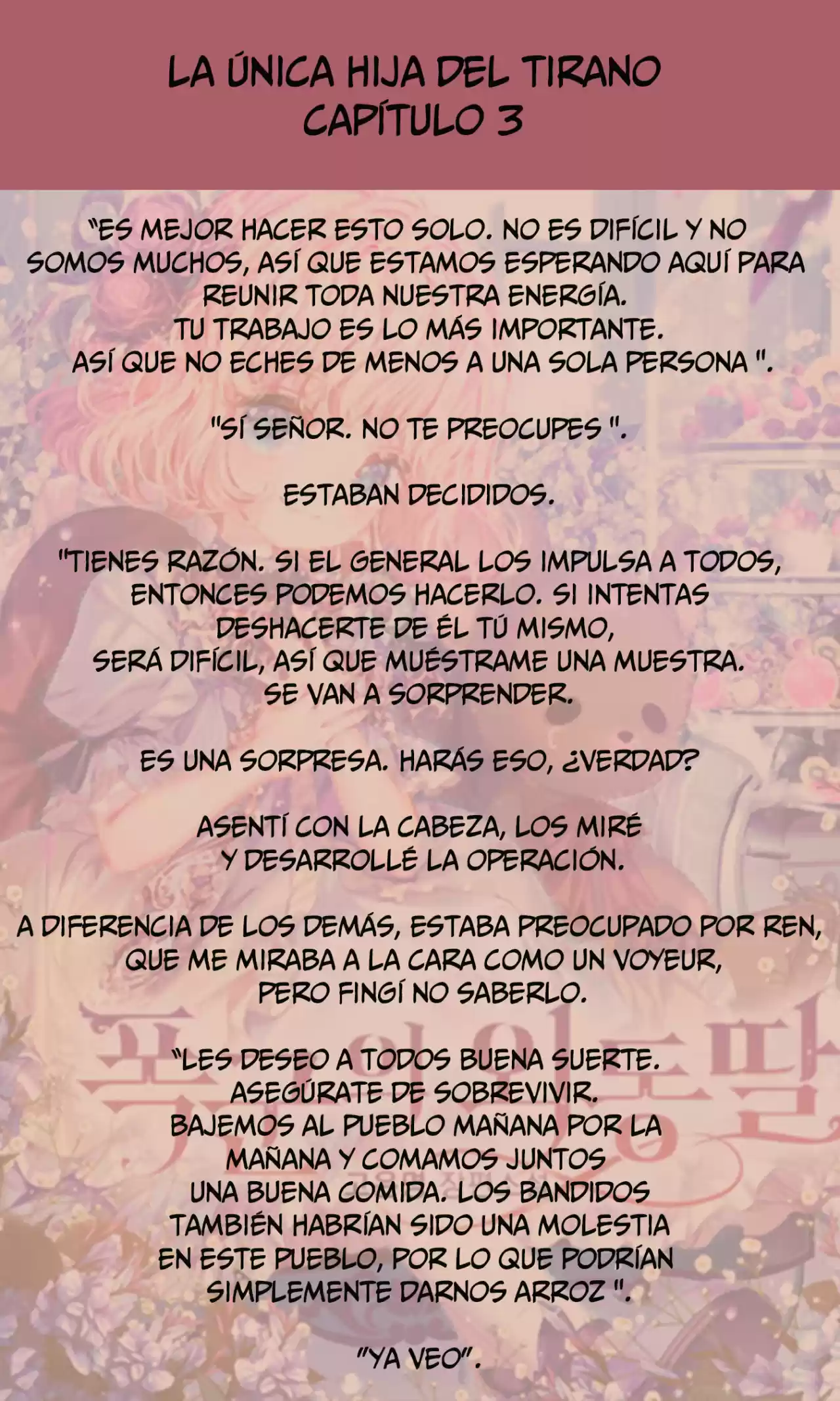 La única Hija Del Tirano (Novela) - Capítulo 3 - Página 3 - LectorTMOo
