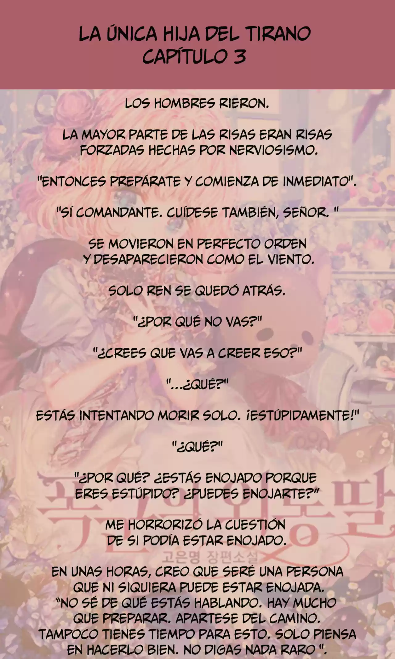 La única Hija Del Tirano (Novela) - Capítulo 3 - Página 4 - LectorTMOo