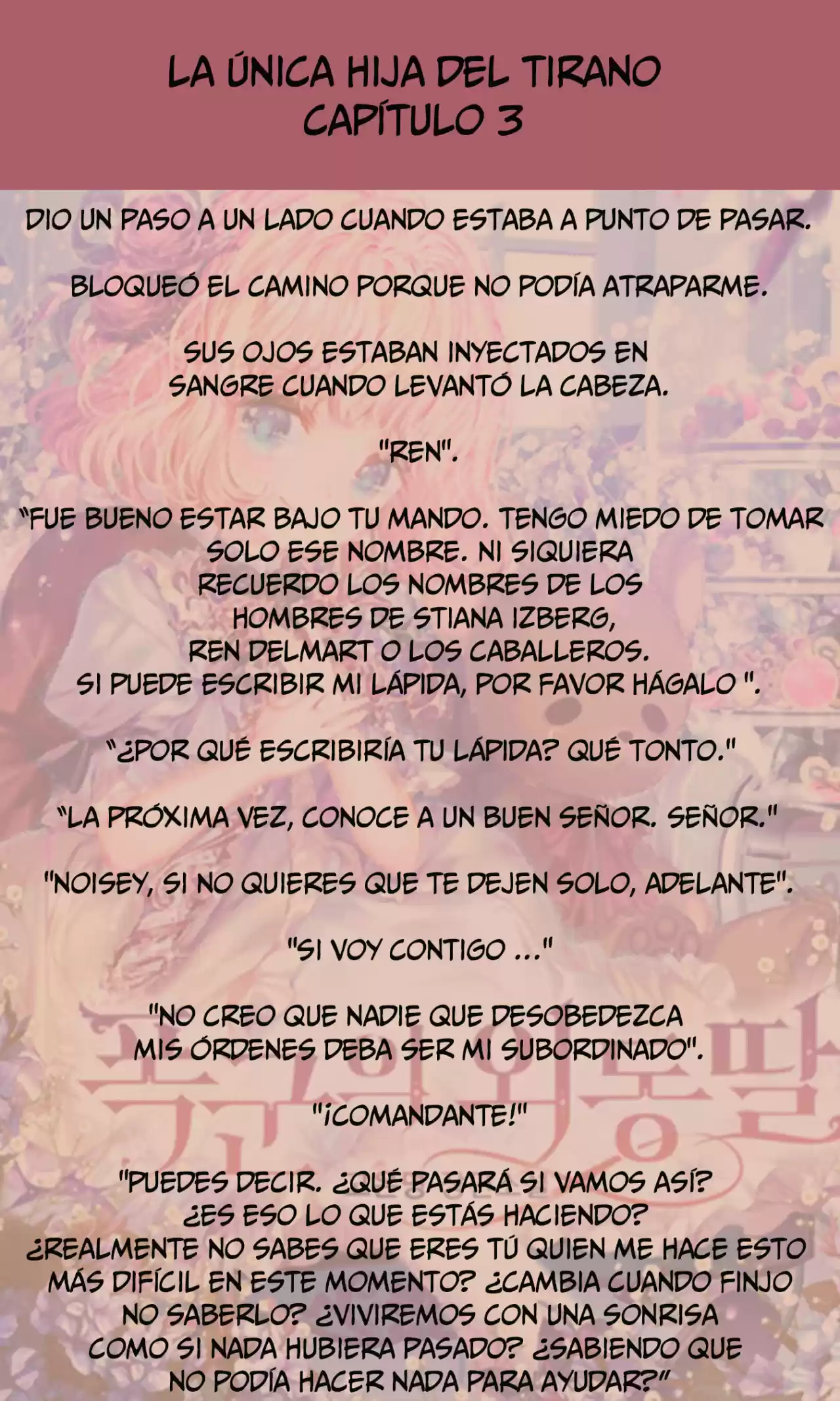 La única Hija Del Tirano (Novela) - Capítulo 3 - Página 5 - LectorTMOo