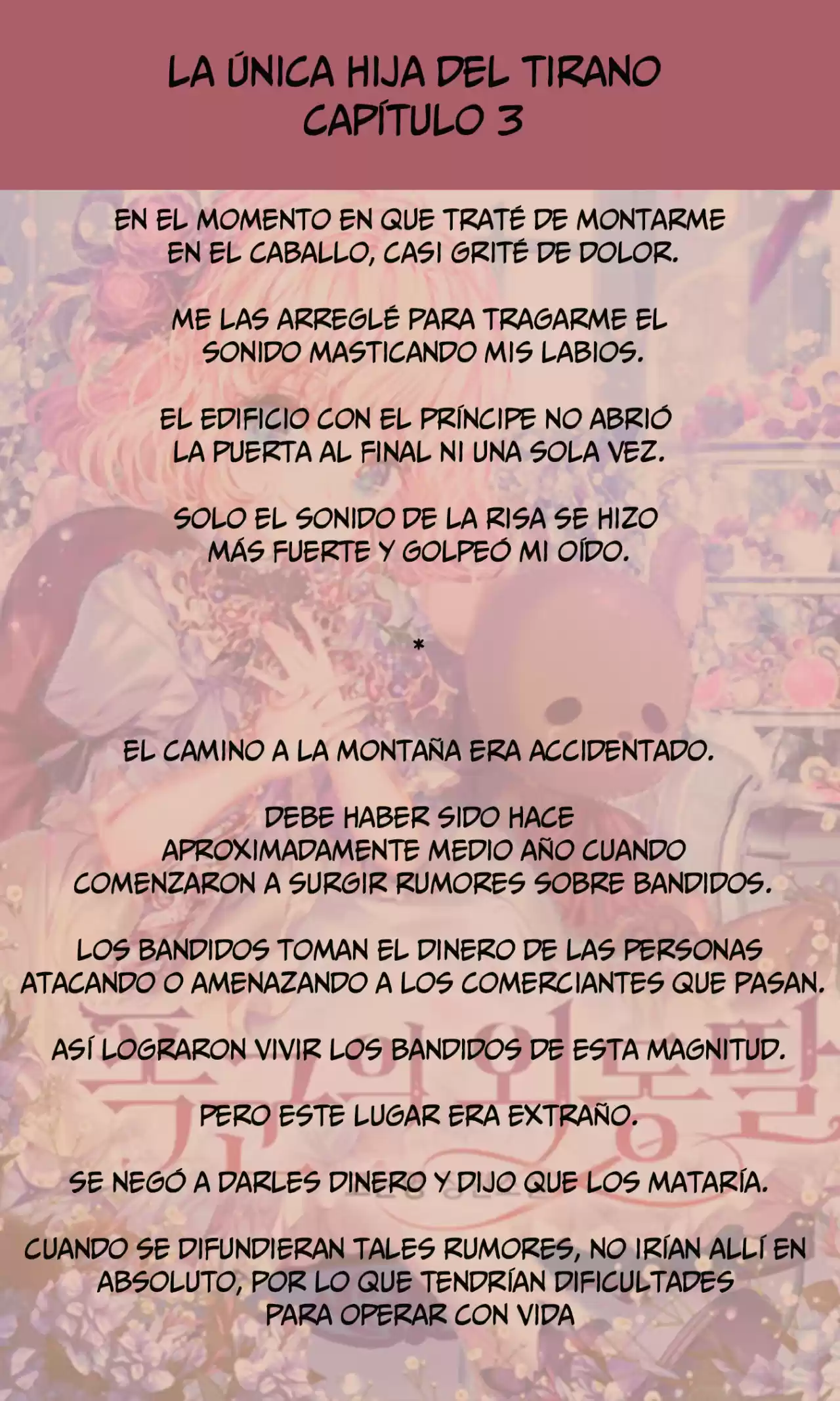 La única Hija Del Tirano (Novela) - Capítulo 3 - Página 7 - LectorTMOo