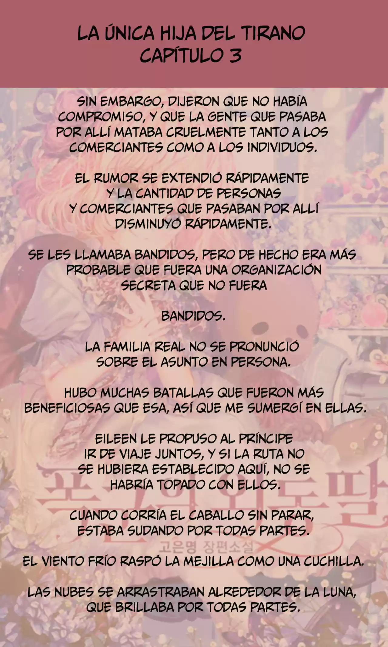 La única Hija Del Tirano (Novela) - Capítulo 3 - Página 8 - LectorTMOo