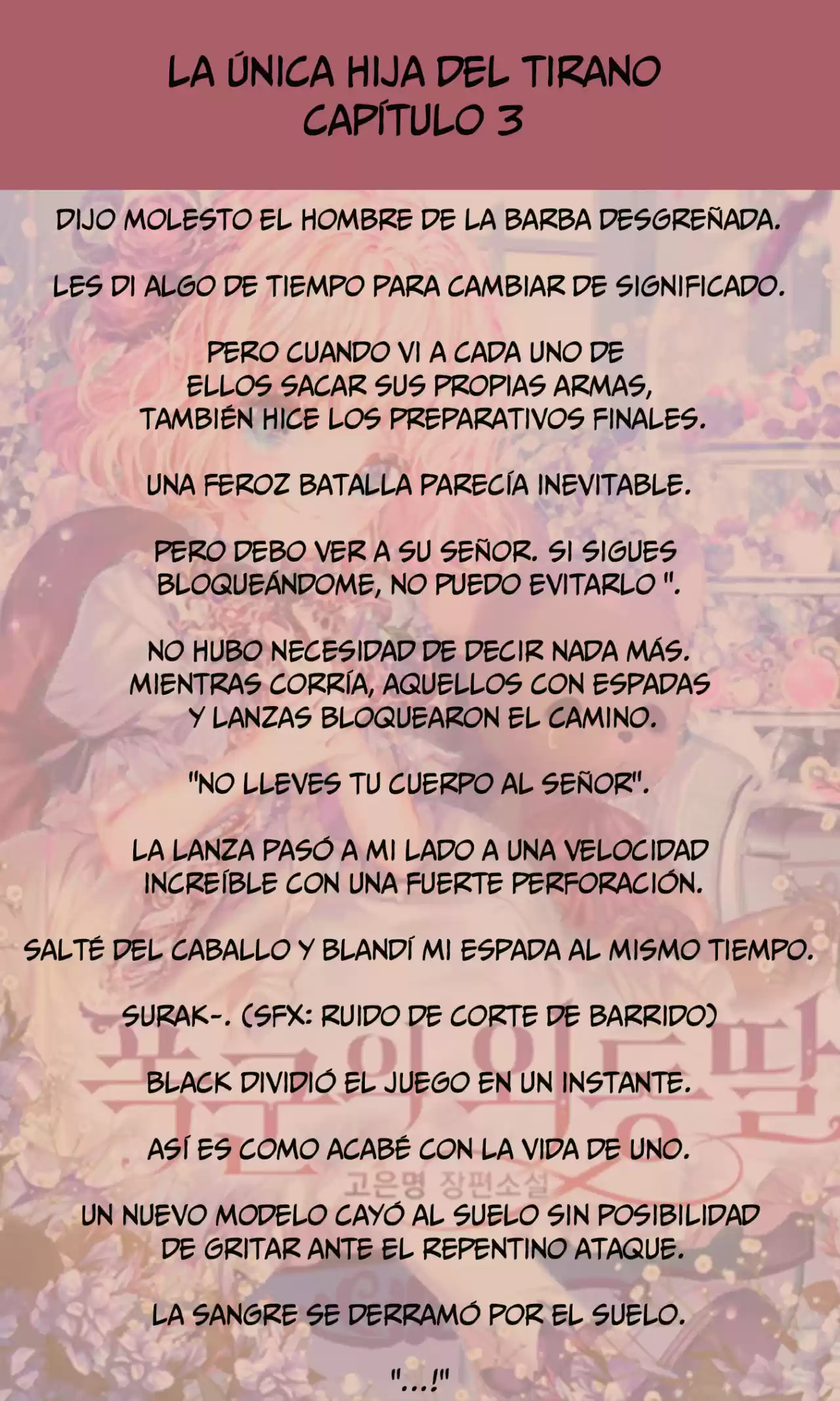 La única Hija Del Tirano (Novela) - Capítulo 3 - Página 10 - LectorTMOo