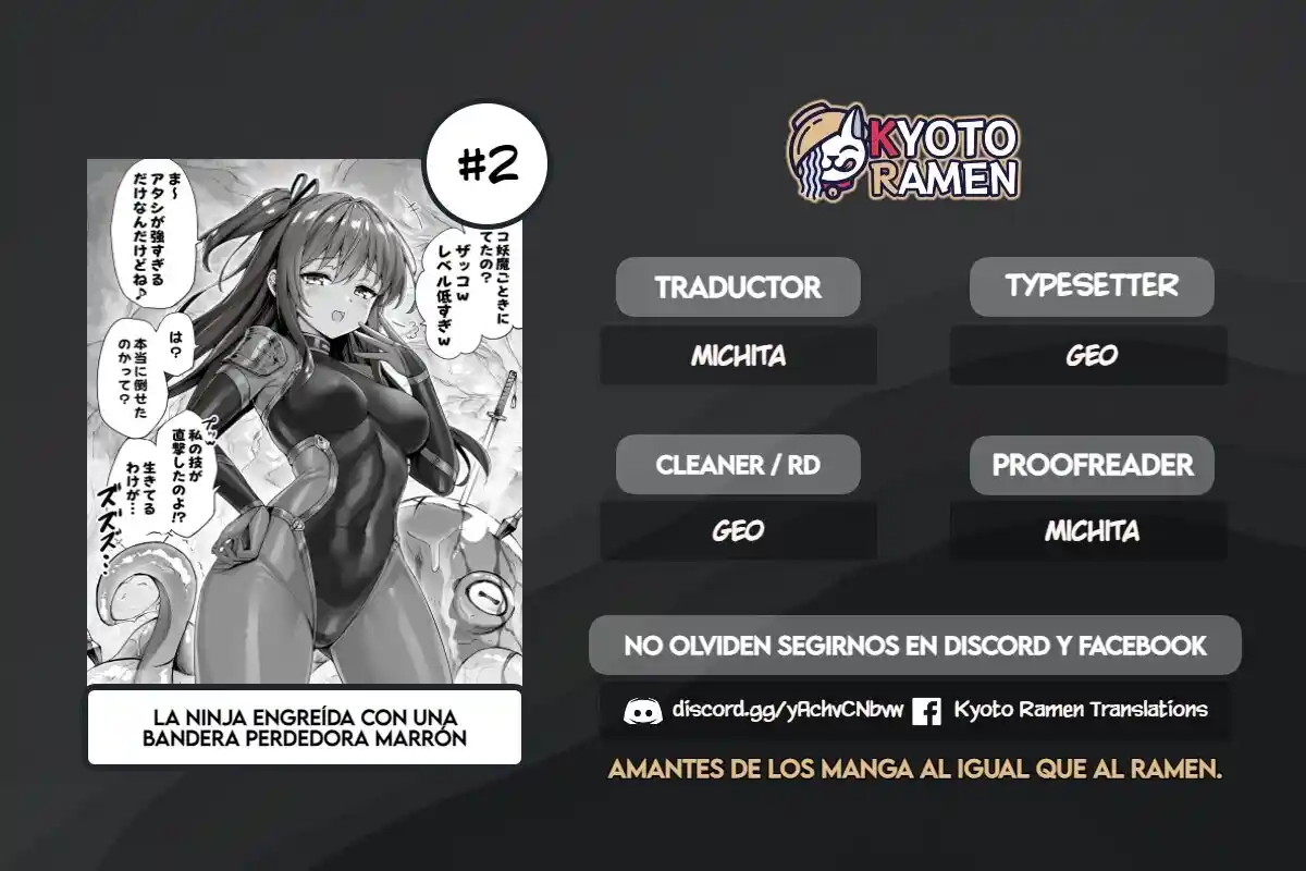 La Ninja Engreida Morena Con Una Bandera Perdedora - Capítulo 2 - Página 1 - LectorTMOo