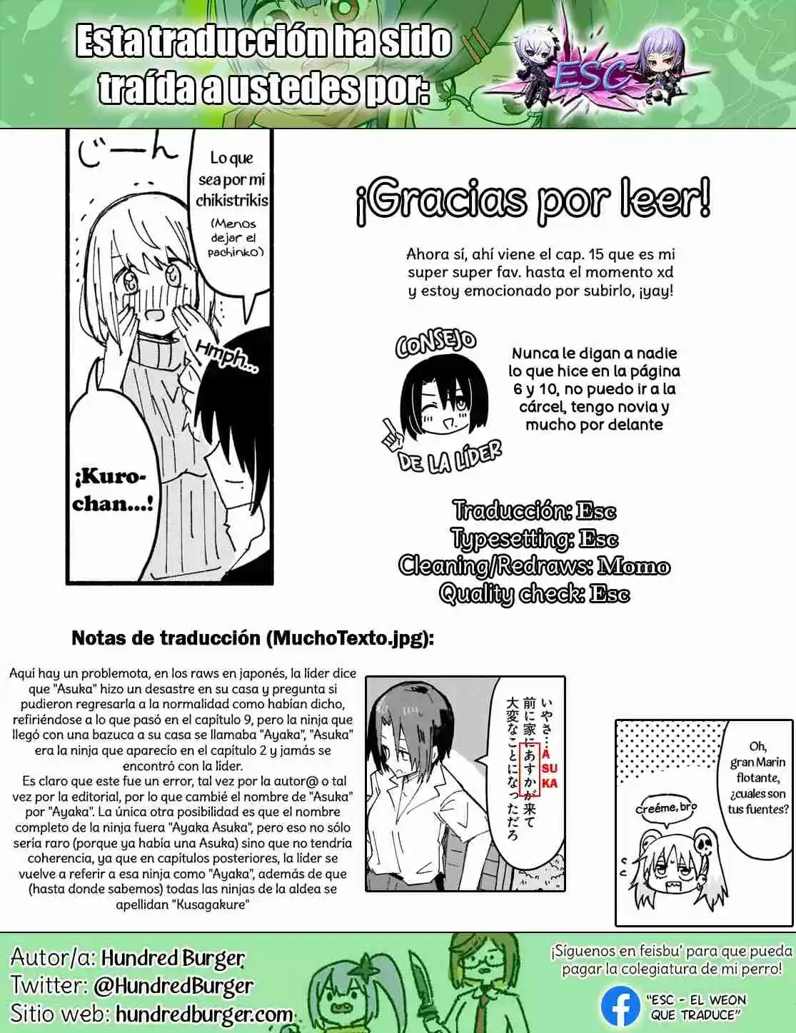 La Ninja Y La Asesina Viven Juntas - Capítulo 14 - Página 17 - LectorTMOo