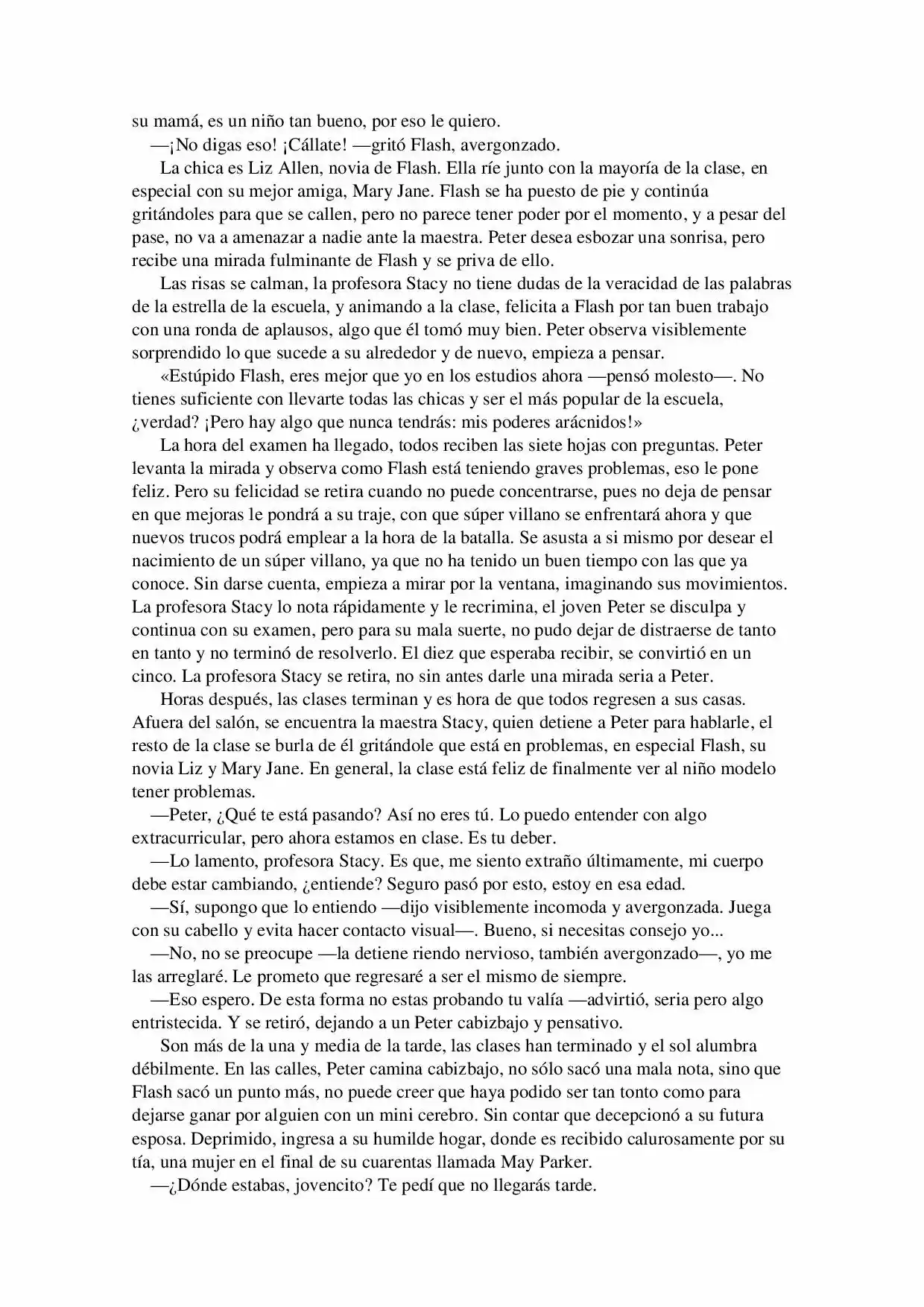 La Octava Maravilla: Spider-Man. (Novela) - Capítulo 1 - Página 3 - LectorTMOo