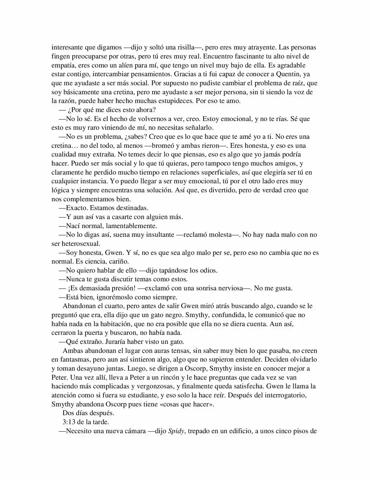 La Octava Maravilla: Spider-Man. (Novela) - Capítulo 11 - Página 3 - LectorTMOo