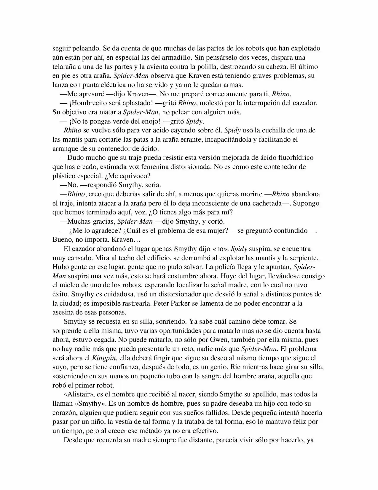 La Octava Maravilla: Spider-Man. (Novela) - Capítulo 11 - Página 7 - LectorTMOo