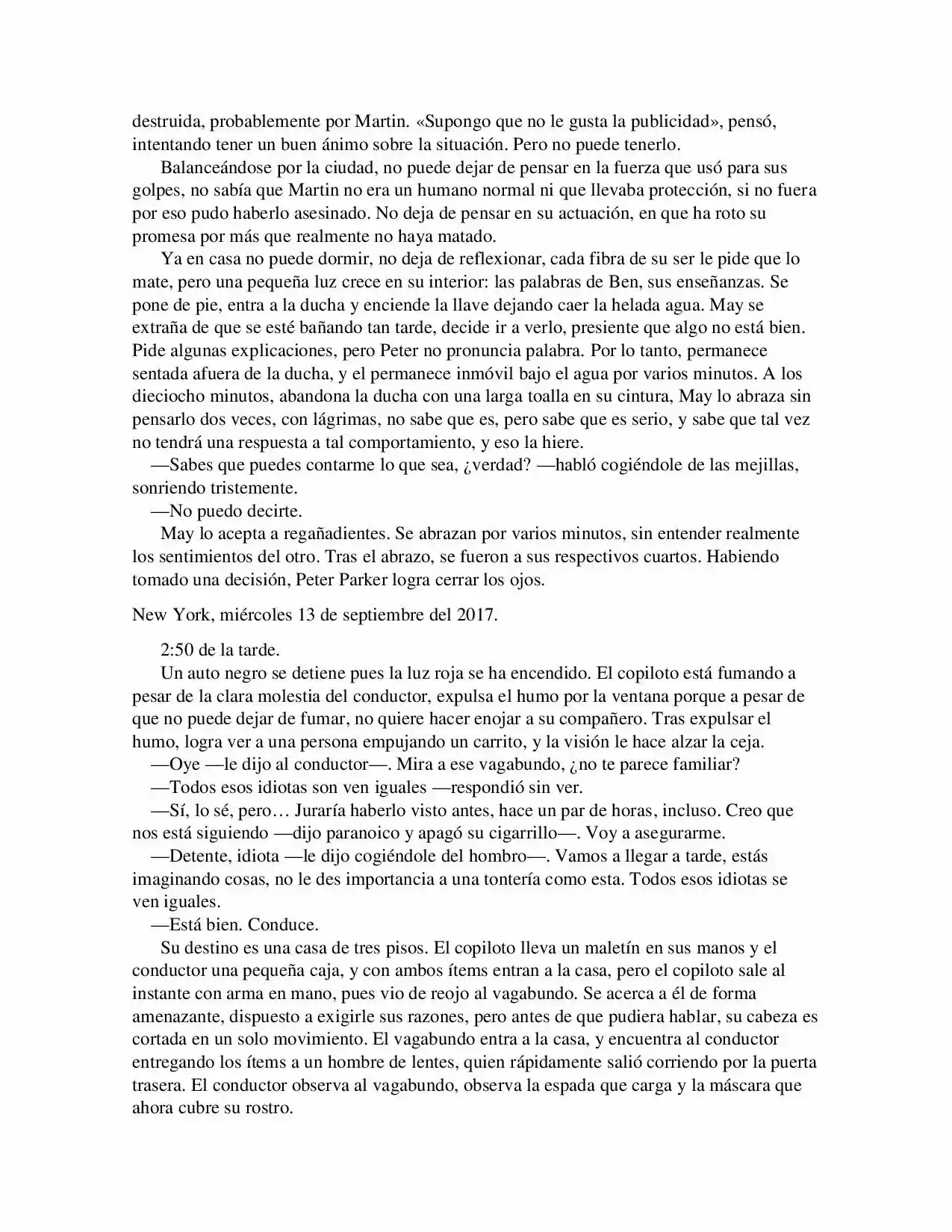 La Octava Maravilla: Spider-Man. (Novela) - Capítulo 13 - Página 6 - LectorTMOo