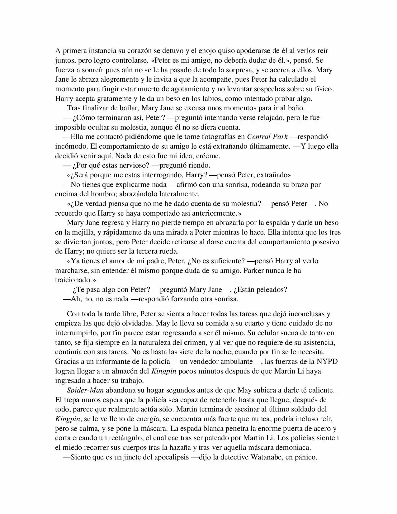 La Octava Maravilla: Spider-Man. (Novela) - Capítulo 14 - Página 2 - LectorTMOo