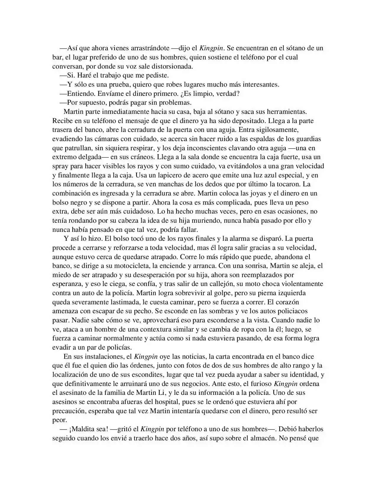 La Octava Maravilla: Spider-Man. (Novela) - Capítulo 14 - Página 8 - LectorTMOo