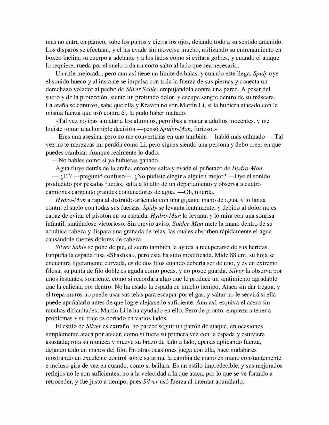 La Octava Maravilla: Spider-Man. (Novela) - Capítulo 15 - Página 8 - LectorTMOo
