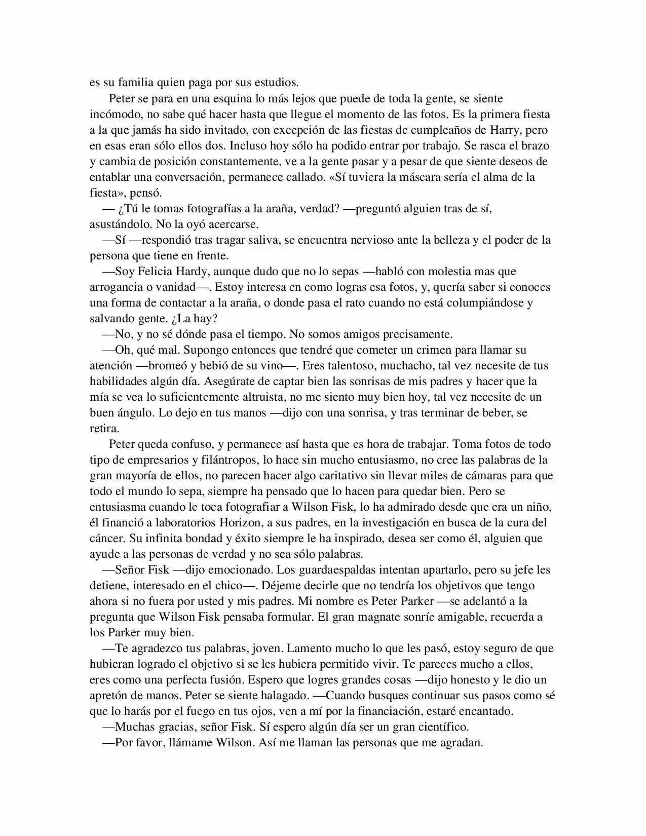 La Octava Maravilla: Spider-Man. (Novela) - Capítulo 17 - Página 2 - LectorTMOo