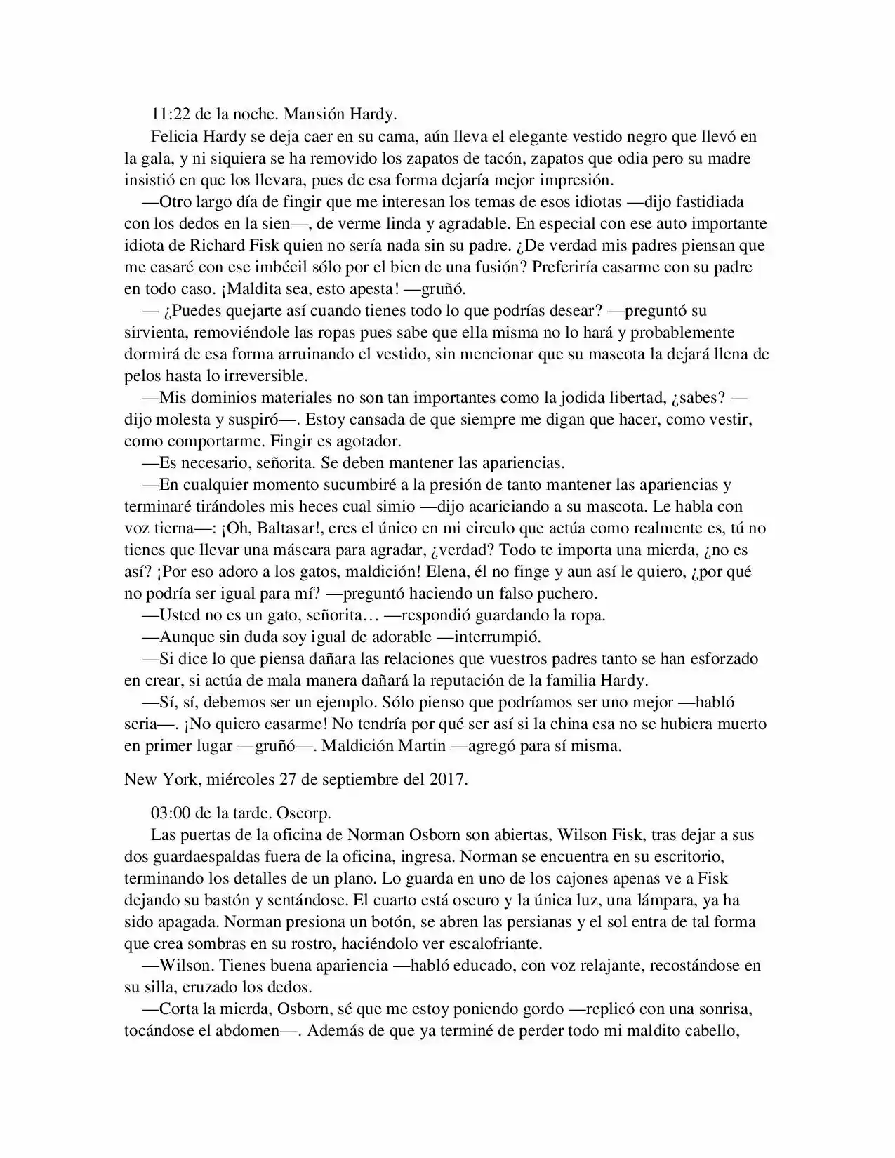 La Octava Maravilla: Spider-Man. (Novela) - Capítulo 17 - Página 3 - LectorTMOo