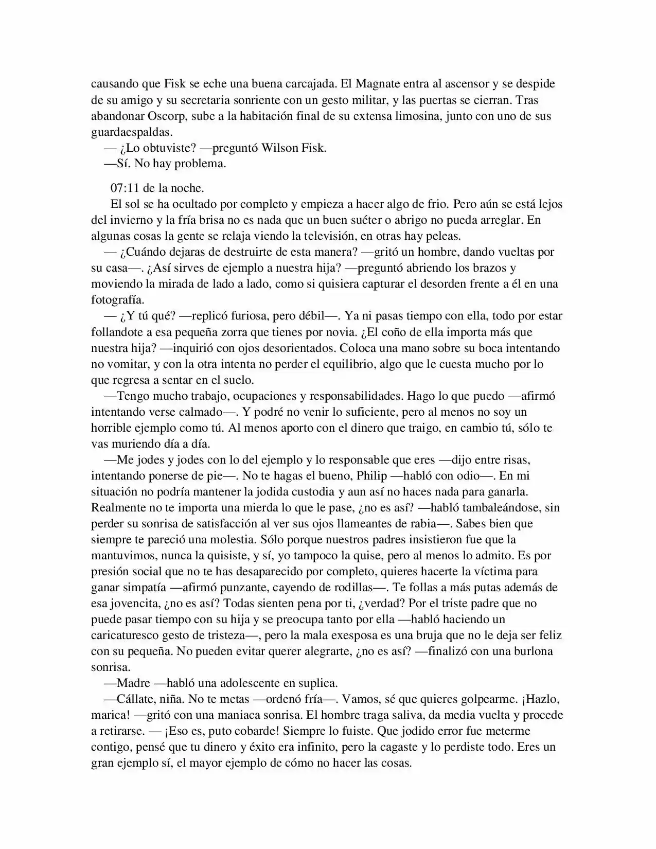 La Octava Maravilla: Spider-Man. (Novela) - Capítulo 17 - Página 5 - LectorTMOo