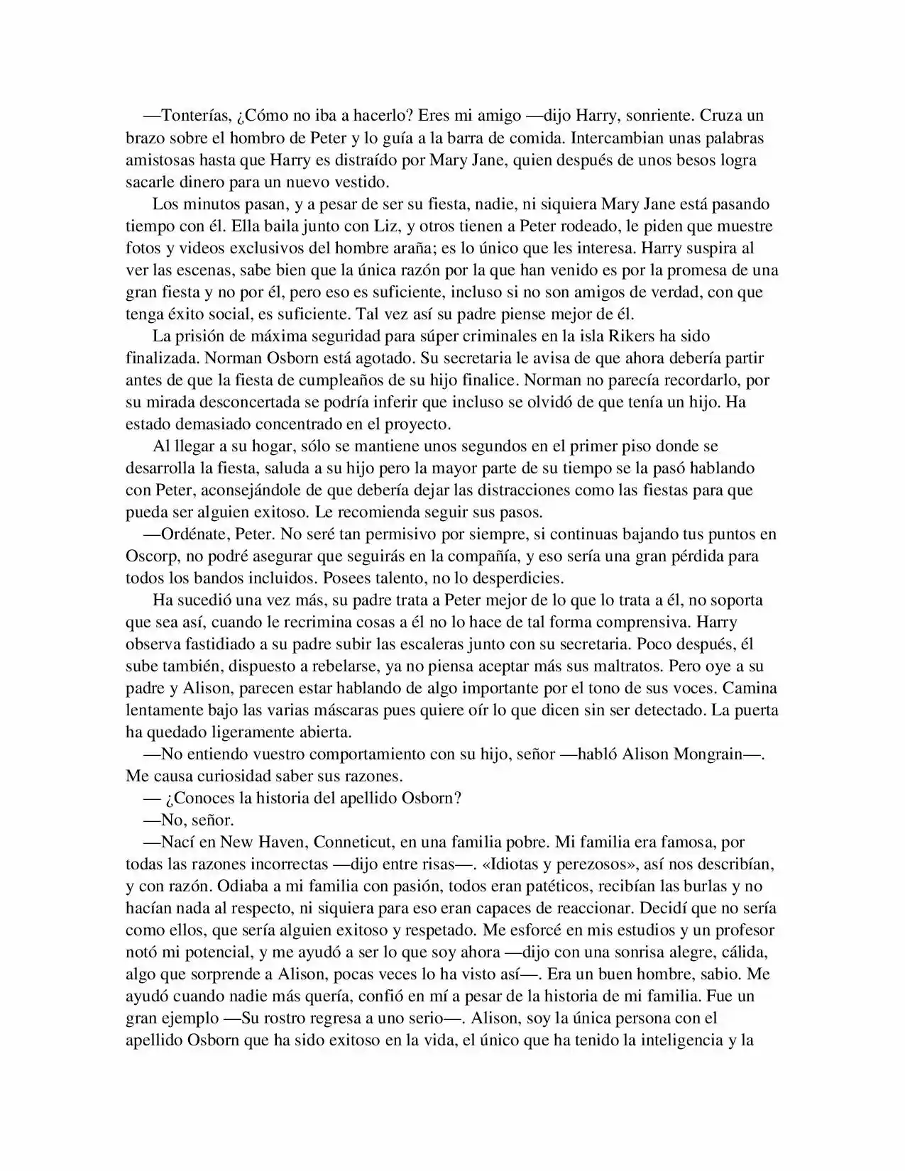 La Octava Maravilla: Spider-Man. (Novela) - Capítulo 17 - Página 7 - LectorTMOo