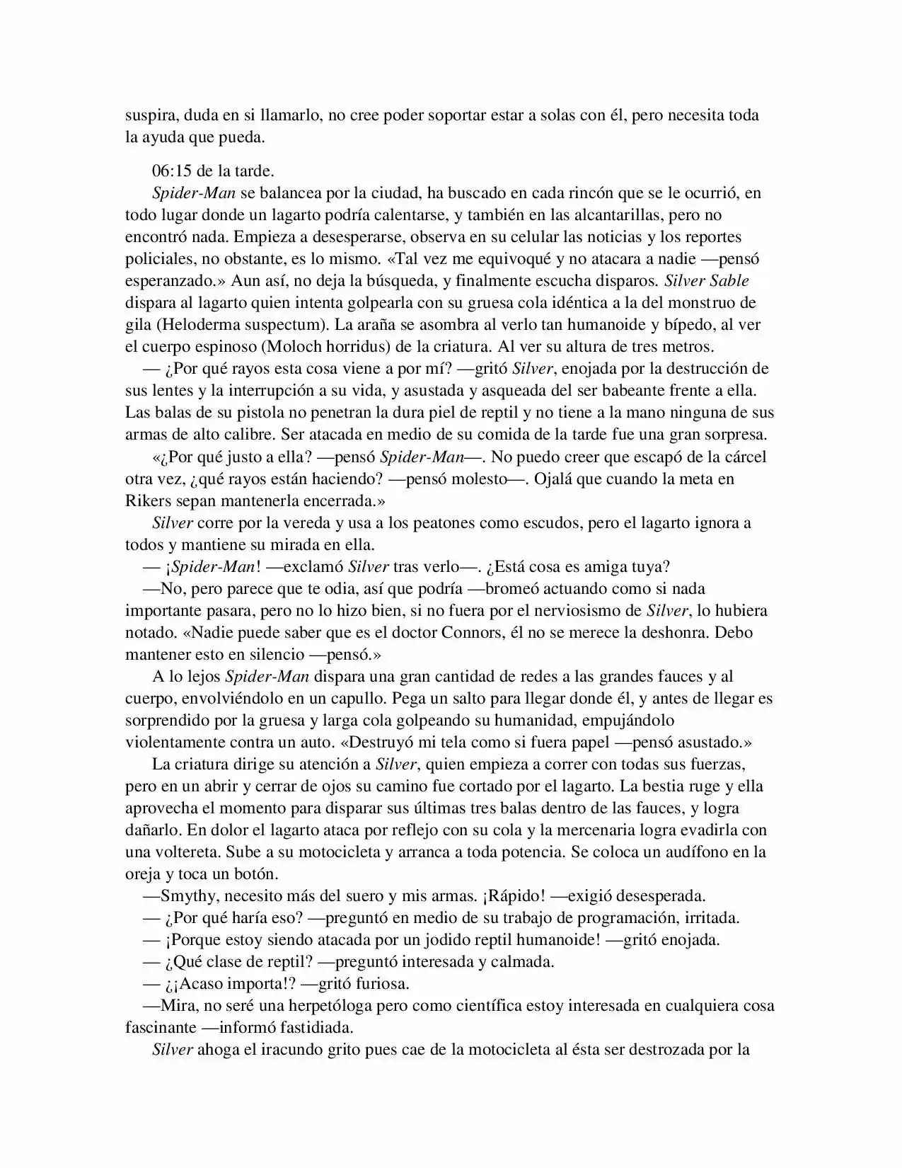La Octava Maravilla: Spider-Man. (Novela) - Capítulo 18 - Página 6 - LectorTMOo